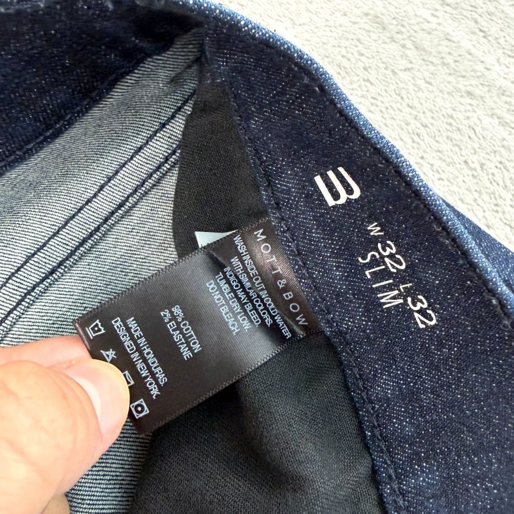 Mott & Bow Mott & Bow Jeans Slim Fit Mercer 32x26 Blue Men Stretch Denim 5-Pocket City Preppy Vintage: No (avoid if not allowed) Size US 32 / EU 48 - 3 Thumbnail