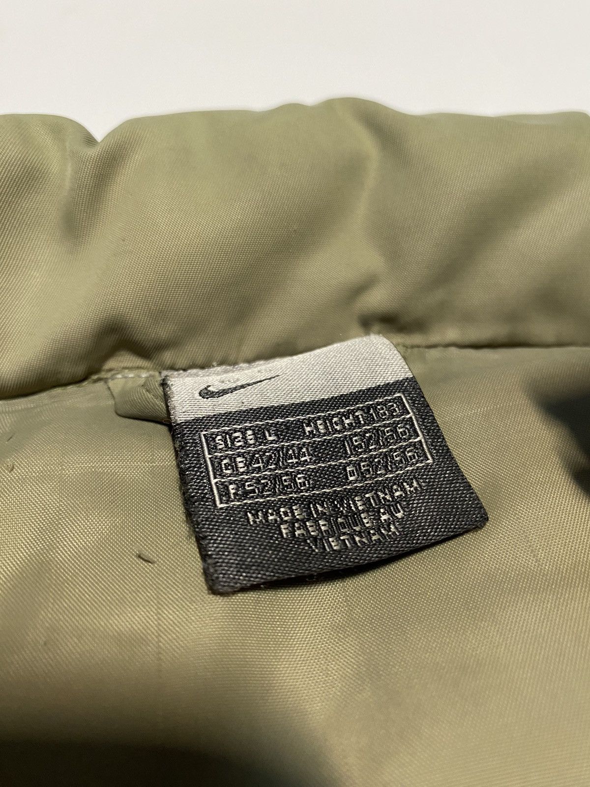 Nike × Vintage Nike Vintage Y2K Green Striped Down Puffer Jacket Size US L / EU 52-54 / 3 - 4 Thumbnail