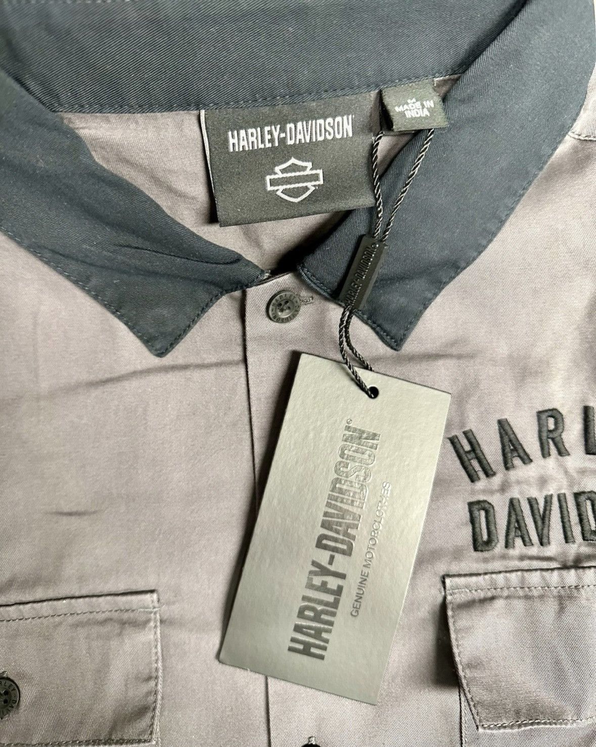 Harley Davidson Harley-Davidson Work Shirt Button Up NWT Size US M / EU 48-50 / 2 - 2 Thumbnail