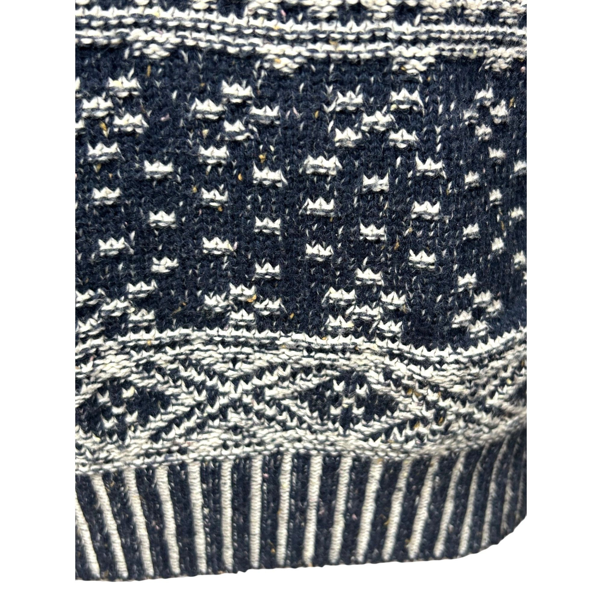 JCPenney JC Penny Mens Vtg Fair Isle Blue White Sweater M Long Sleeve Size US M / EU 48-50 / 2 - 10 Thumbnail