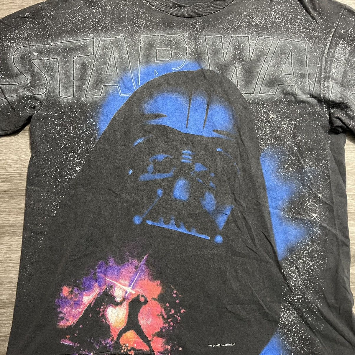Star Wars × Vintage Vintage Star Wars Darth Vader Full Print T-Shirt Size US L / EU 52-54 / 3 - 3 Thumbnail