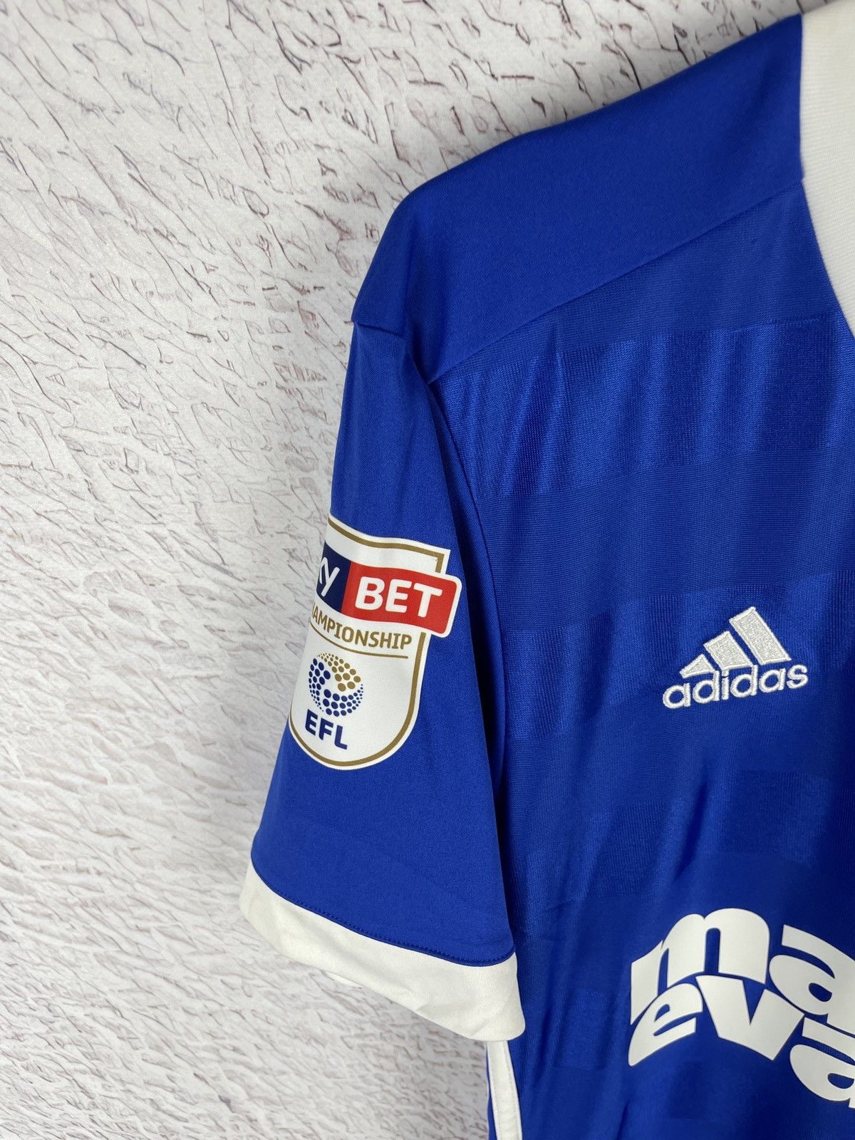 Adidas Adidas Ipswich Town 2017 2018 #28 Bru home soccer jersey Size US S / EU 44-46 / 1 - 3 Thumbnail