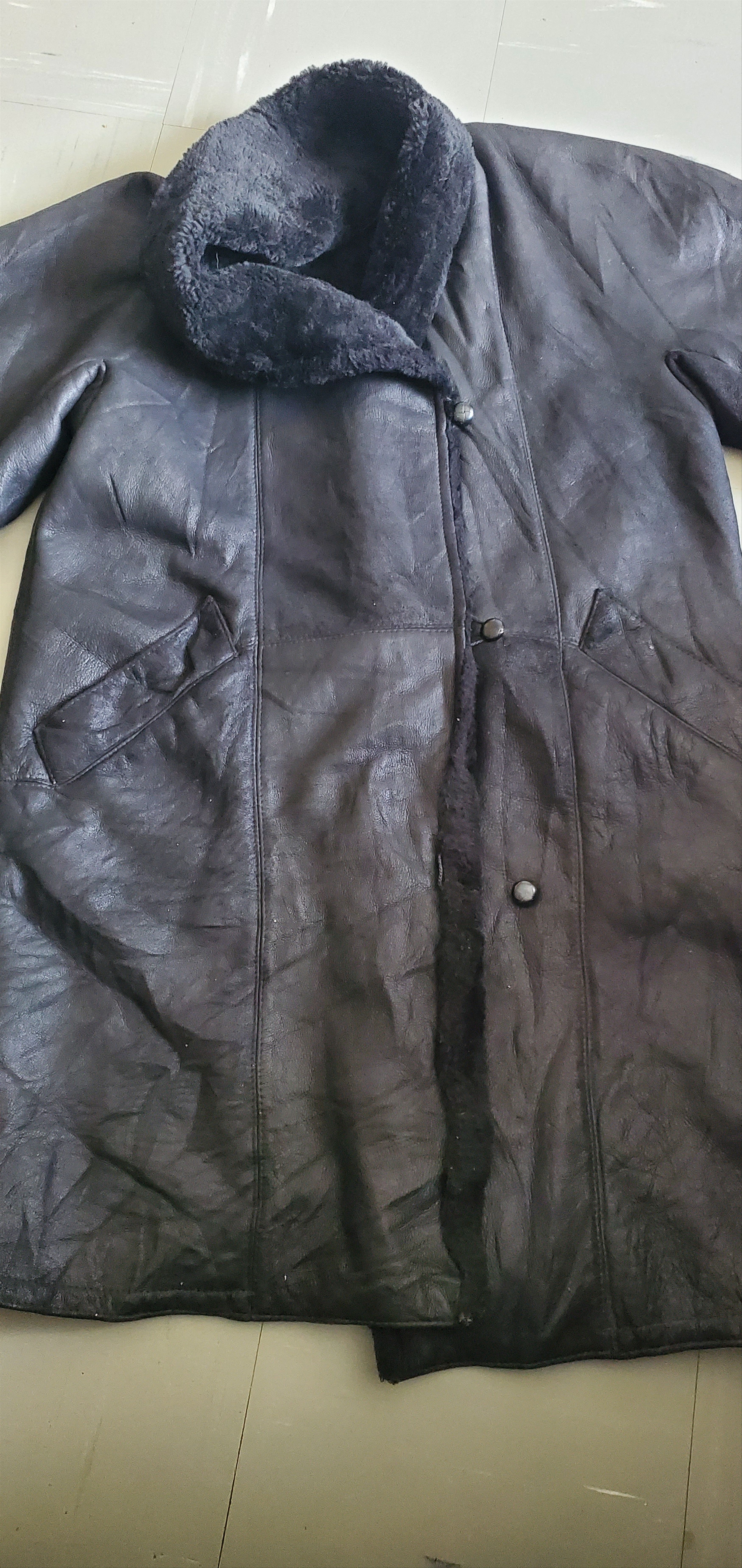 Sawyer of Napa Vintage Sawyer of Napa Suede Sheepskin Leather Coat Size US M / EU 48-50 / 2 - 1 Thumbnail