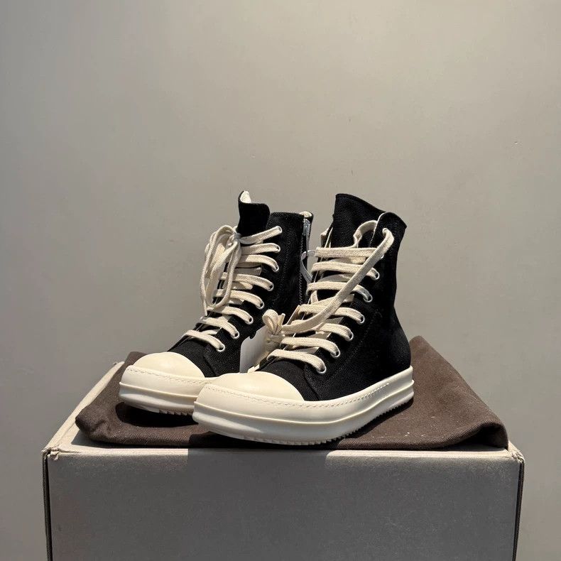 Rick Owens rick owens size 36 Double-thread high-top canvas large Con Size US 6 / IT 36 - 1 Thumbnail