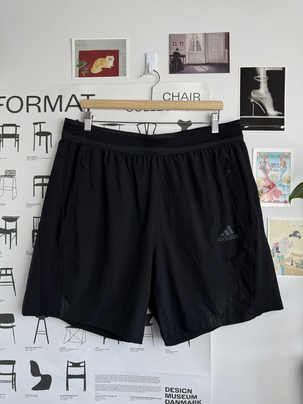 Adidas Adidas primagreen black sportswear running shorts XL gym rare Size US 36 / EU 52 - 1 Thumbnail