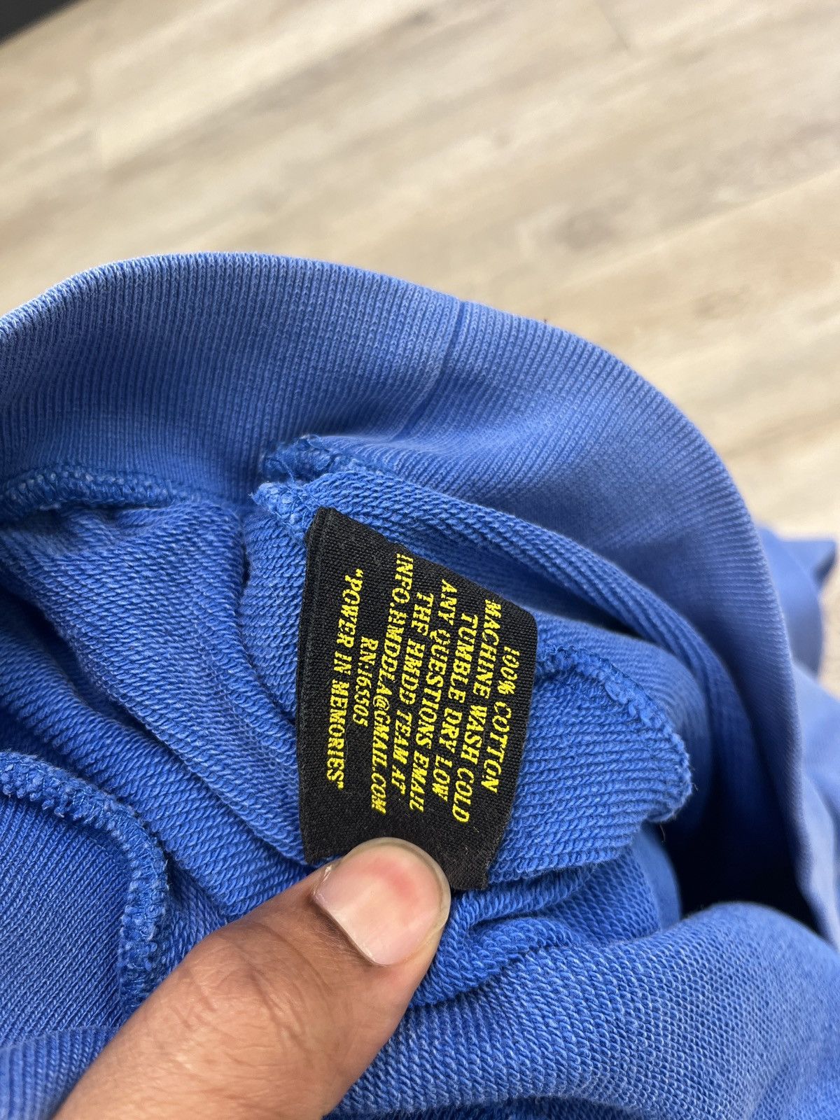 HMDD HMDD Blue Hoodie Sz M Size US M / EU 48-50 / 2 - 4 Thumbnail