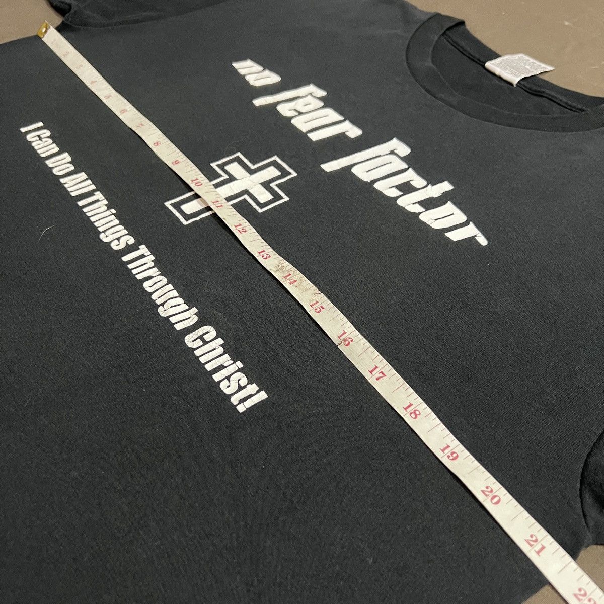 Vintage Vintage Y2K No Fear Factor God Jesus Bible Holy Parody Tee Size US L / EU 52-54 / 3 - 6 Thumbnail
