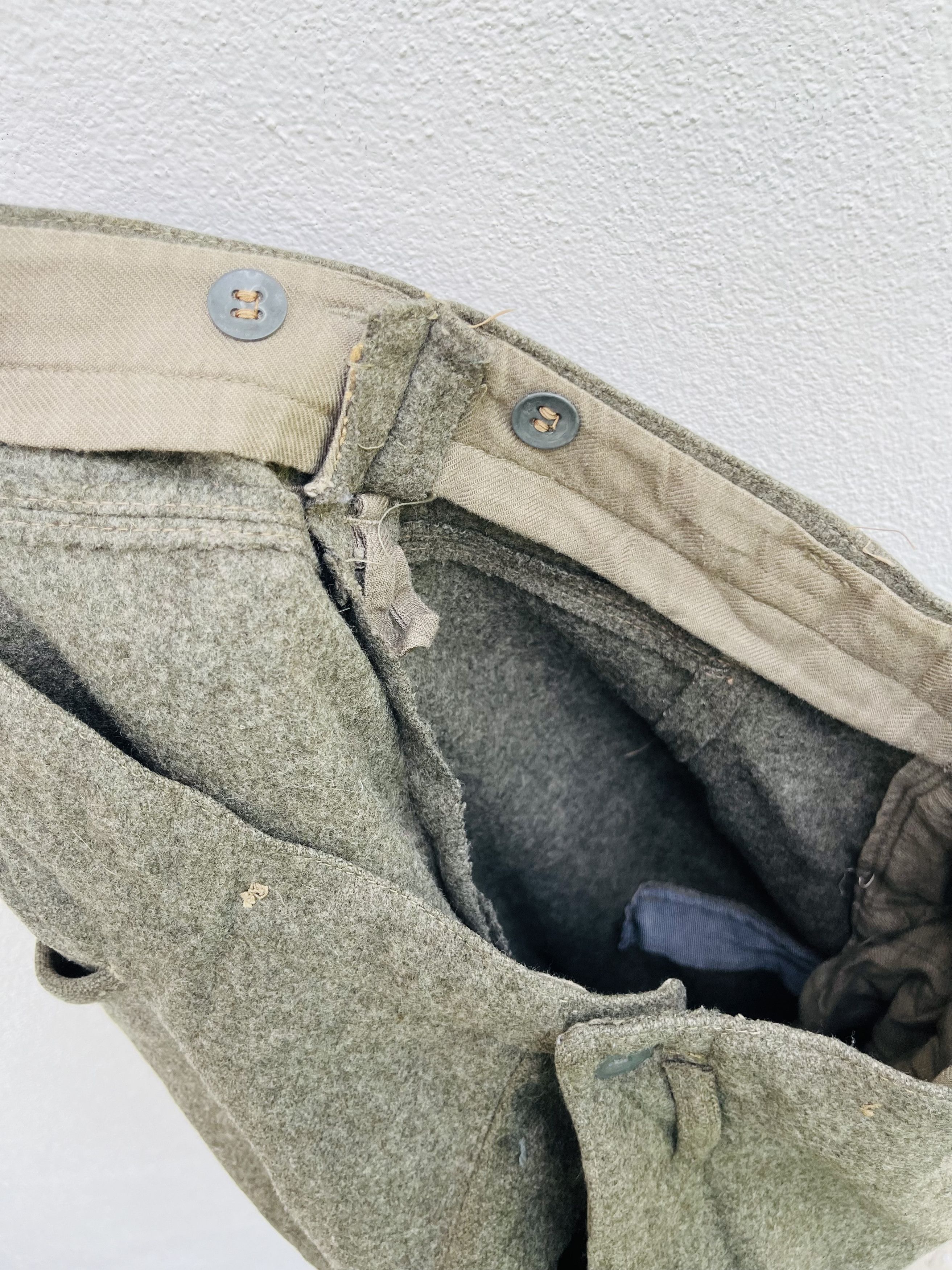 Vintage Vintage WW2 40s Swedish Military ACB Wool Pant Size US 30 / EU 46 - 14 Thumbnail