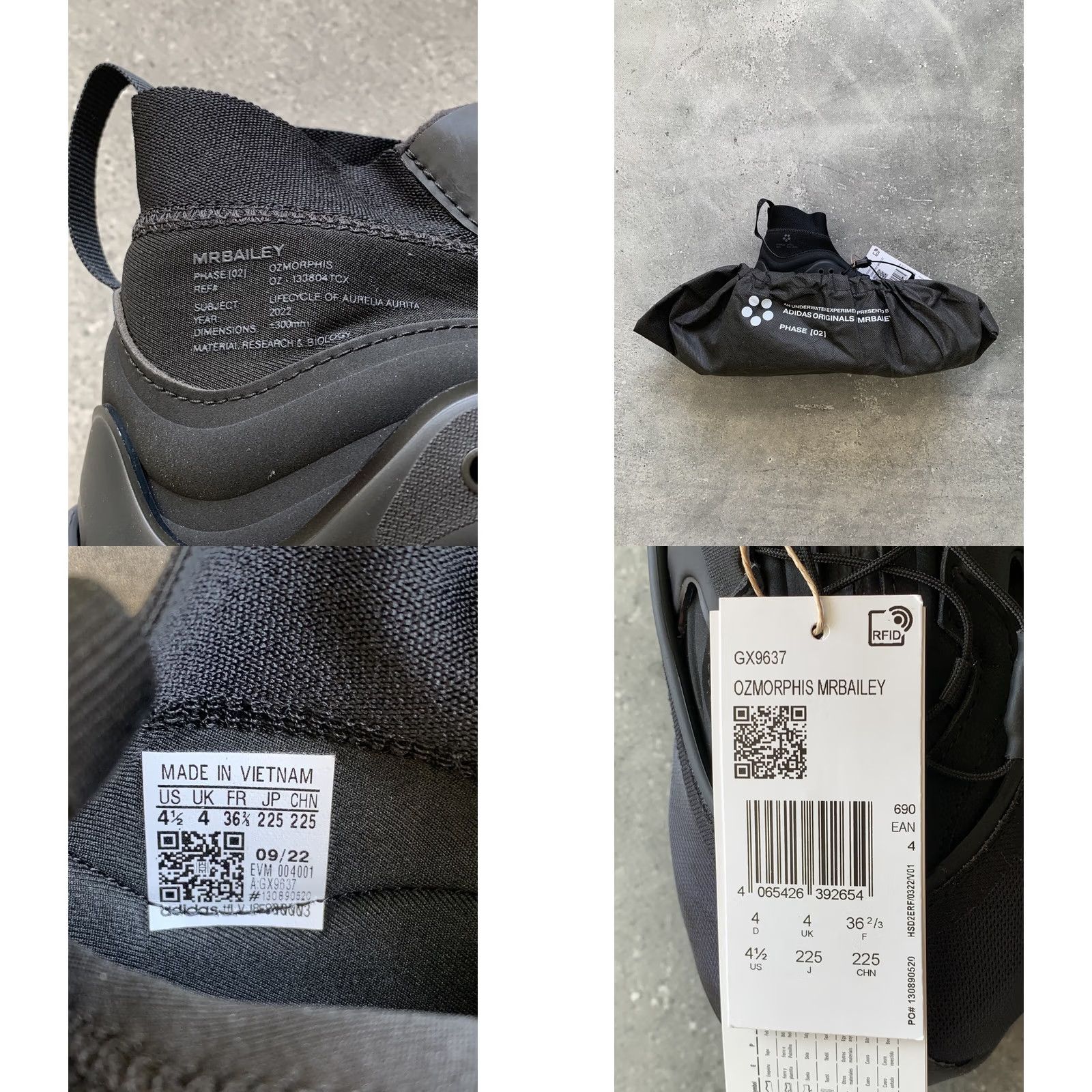 Adidas adidas Core Black Size US 4 1/2 UK 4 EU 36 2/3 Sneaker Men GX9637 High Top 2022 Size US 5 / EU 37 - 9 Thumbnail