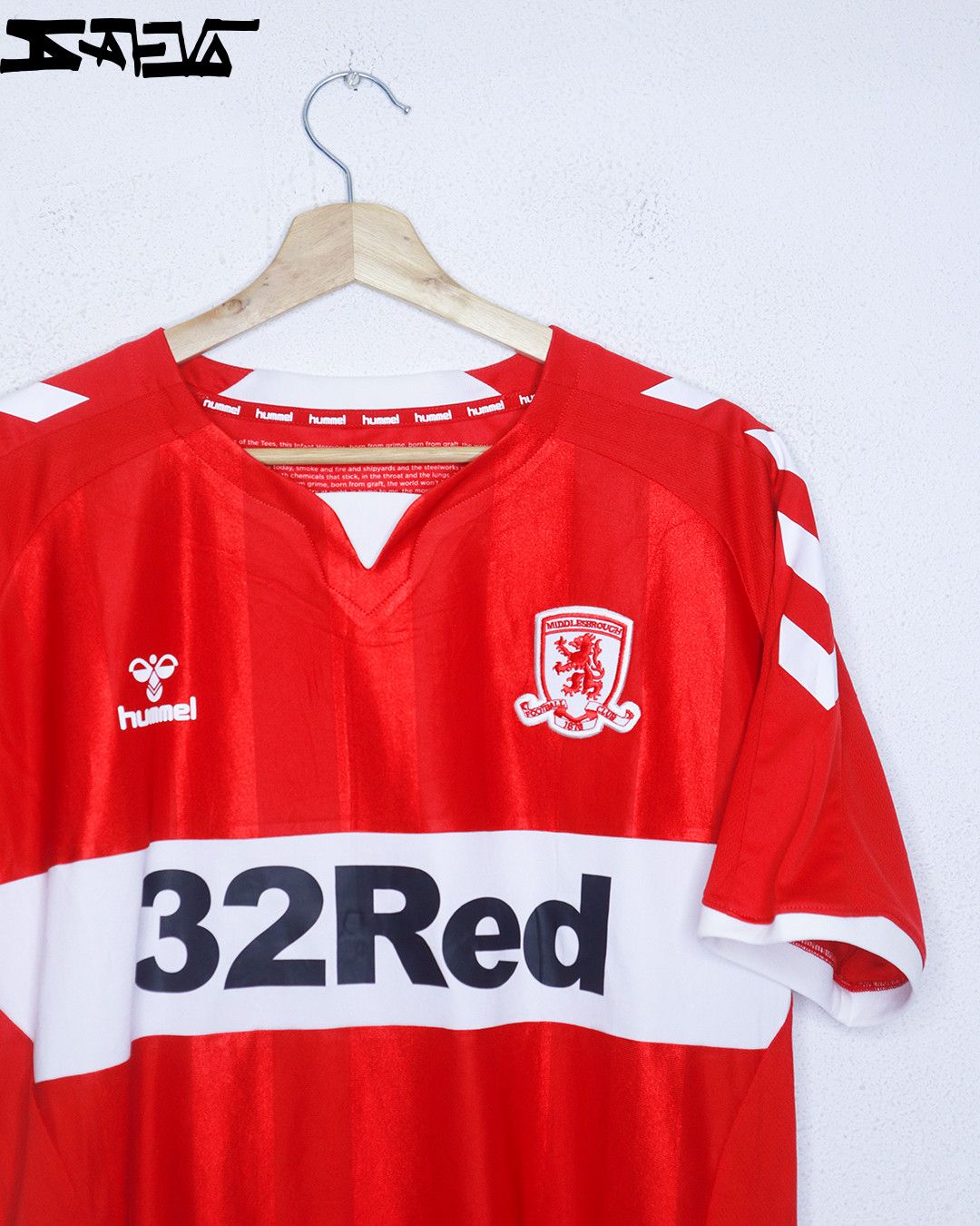 Hummel Middlesbrough 2018/2019 Home Jersey Size US L / EU 52-54 / 3 - 1 Thumbnail