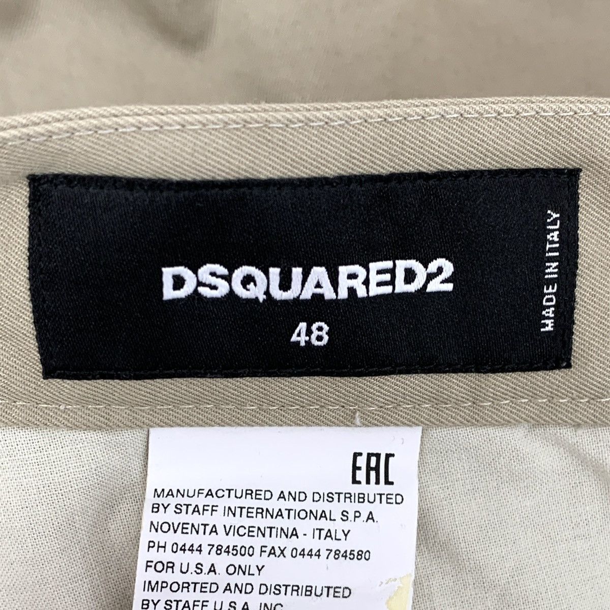 Dsquared2 Dsquared2 Khaki Cotton Casual Shorts With Pocket Trim K26WX Size US 34 / EU 50 - 5 Thumbnail