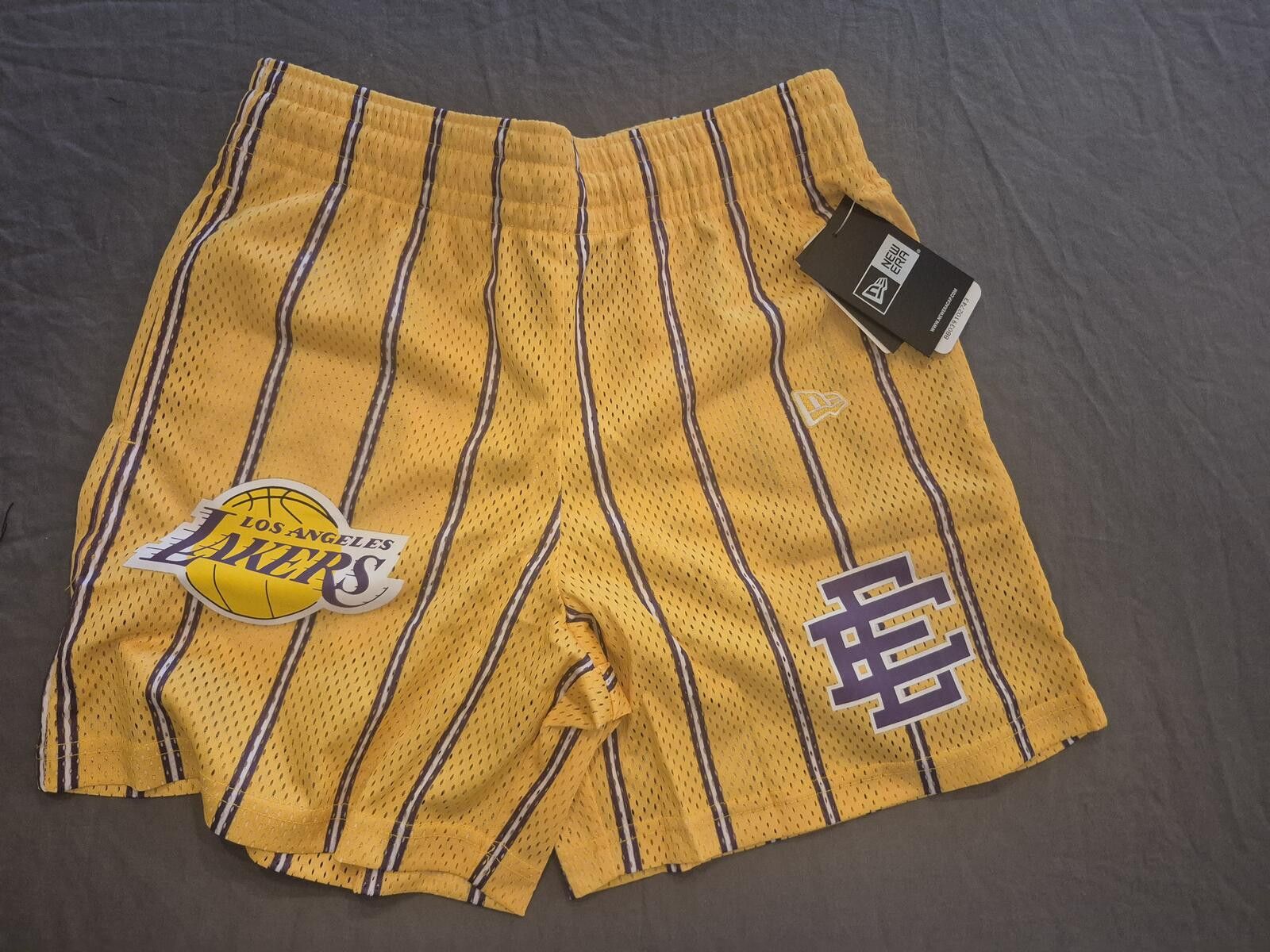 Eric Emanuel Eric Emanuel EE X New Era LA Lakers Shorts Size Small BNWT Size US 30 / EU 46 - 2 Thumbnail
