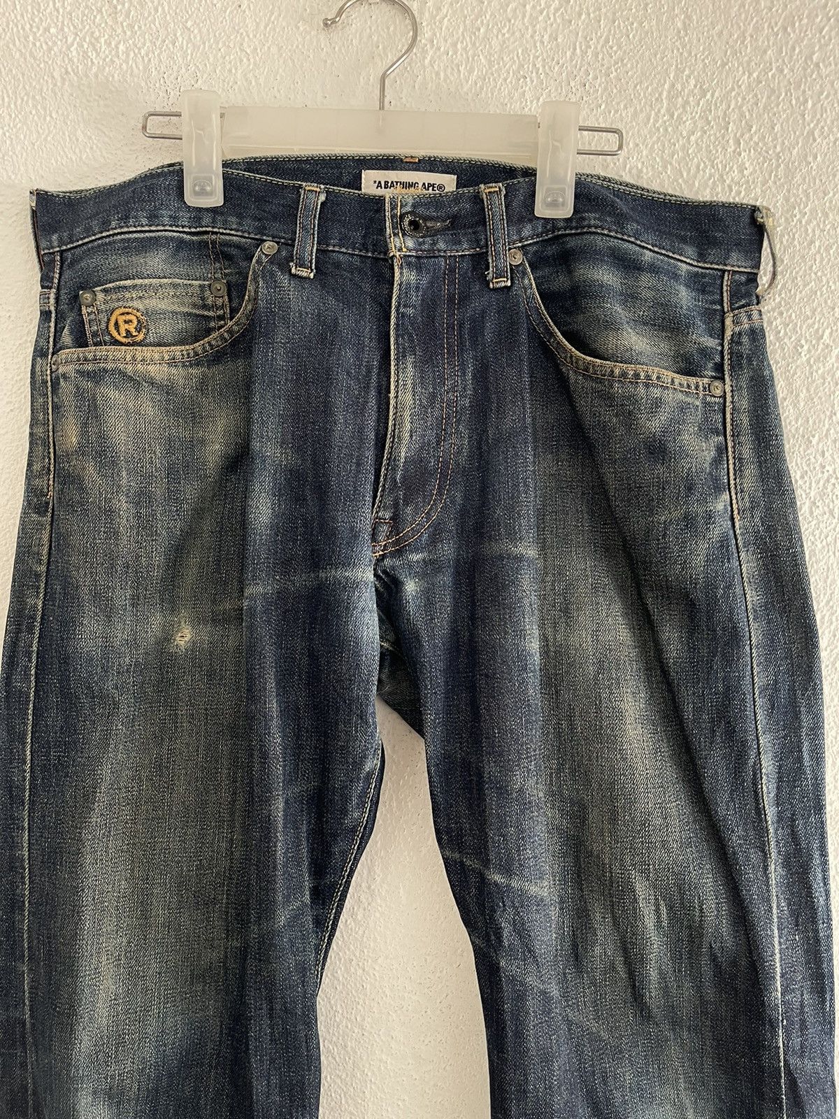Bape Bape Spellout Selvedge Jeans Size 36 A Bathing Ape Classics Size US 36 / EU 52 - 4 Thumbnail