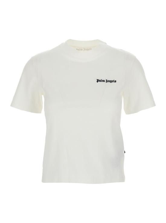 Palm Angels PALM ANGELS Women Tops PWAA044S24JER0010310 White Size L / US 10 / IT 46 - 1 Thumbnail