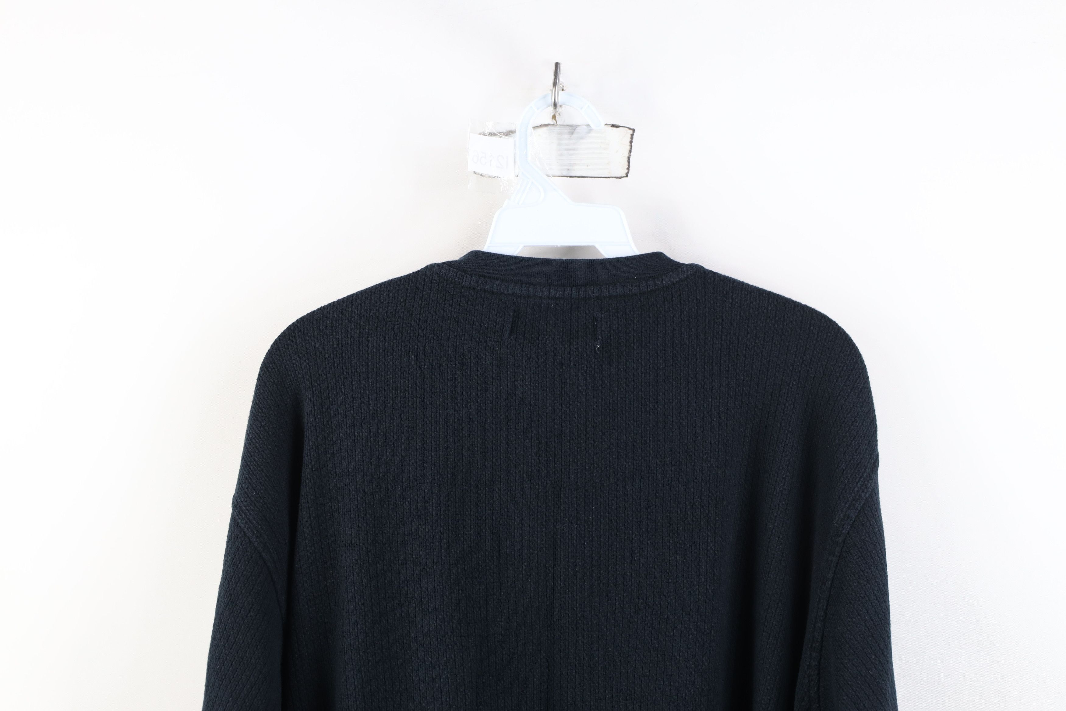 Vintage Vintage 90s Streetwear Knit Long Sleeve Henley T-Shirt Size US L / EU 52-54 / 3 - 12 Thumbnail