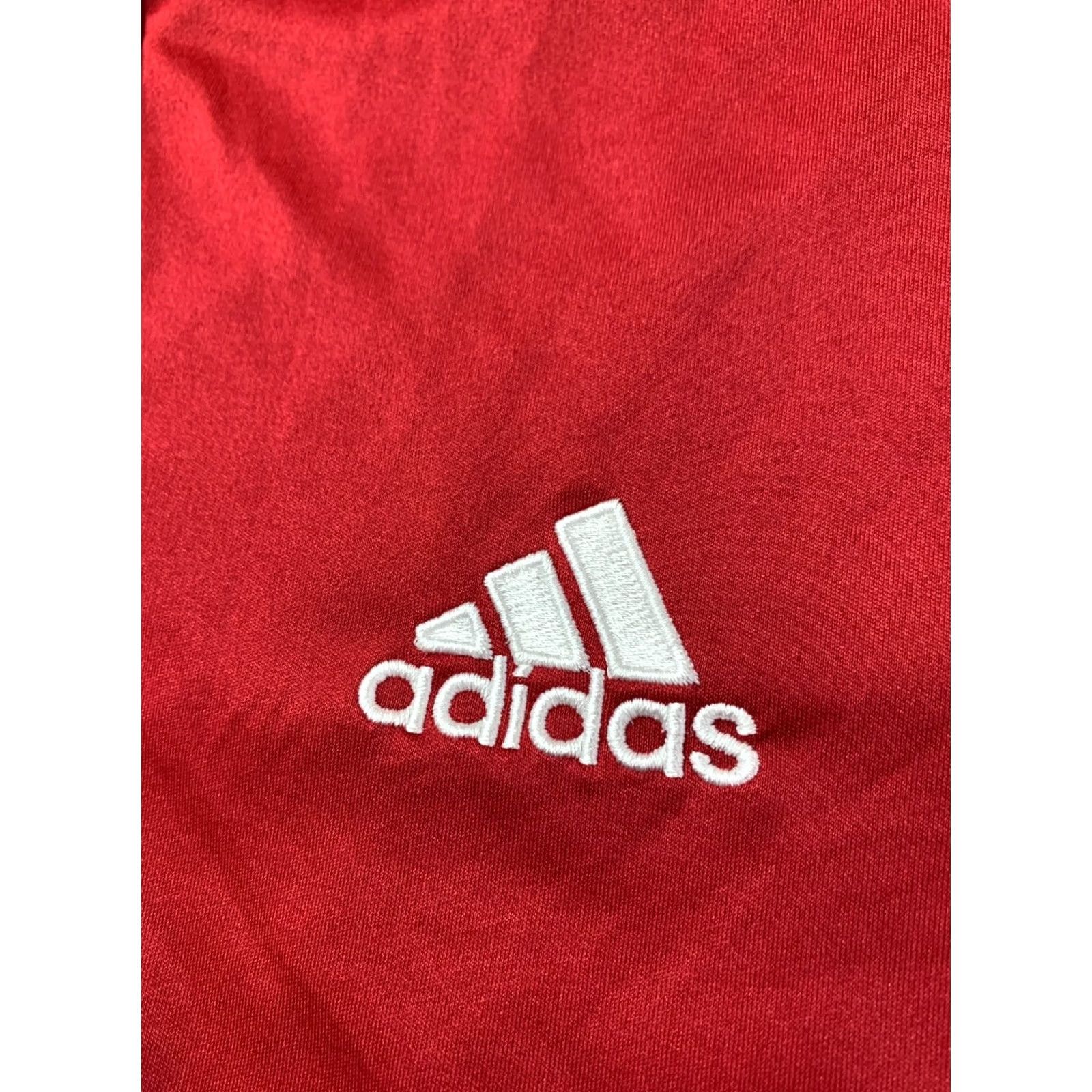 Adidas ADIDAS Team Sports Jersey Shirt Men L Red 2018 Adidas Performance T-Shirt Sports 54 cm Pit to Pit Mens Size US L / EU 52-54 / 3 - 3 Thumbnail