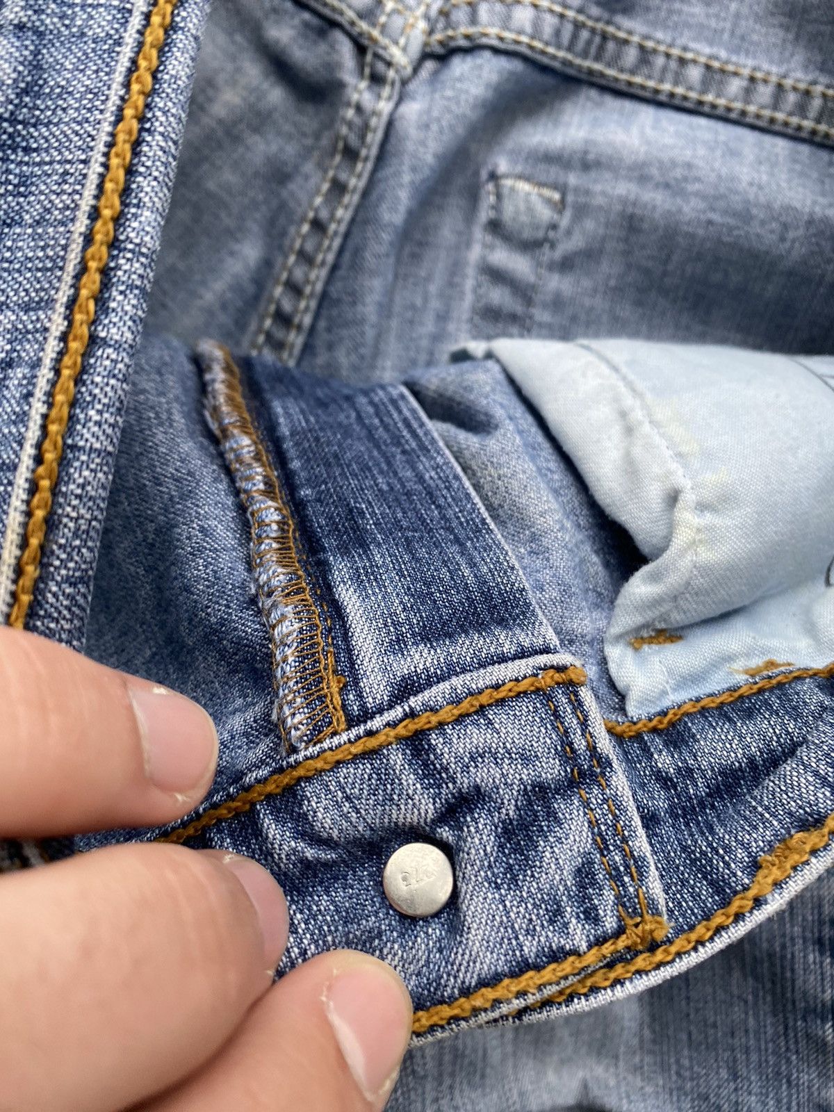 Levi's × Vintage 90s Levis Flare Bell Bottom 27 Dirty Distressed Womens Jeans Size 27" / US 4 / IT 40 - 7 Thumbnail