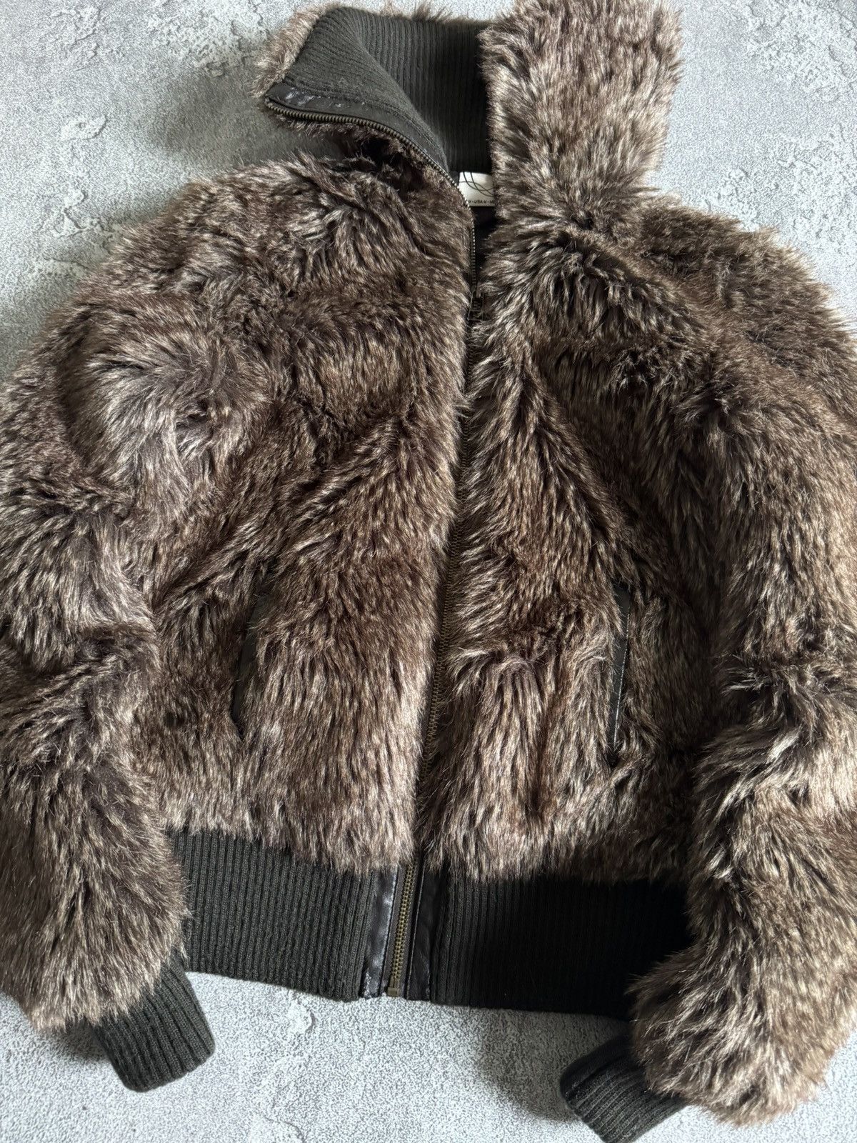 Hysteric Glamour × If Six Was Nine Rare M Faux Fur jacket bomber coat y2K Avantgarde L.G.B. 90s Size M / US 6-8 / IT 42-44 - 5 Thumbnail