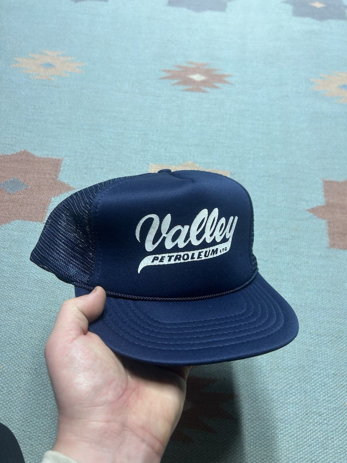 Vintage Vtg trucker hat valley petroleum oil Michigan spell out snap Size ONE SIZE - 1 Thumbnail