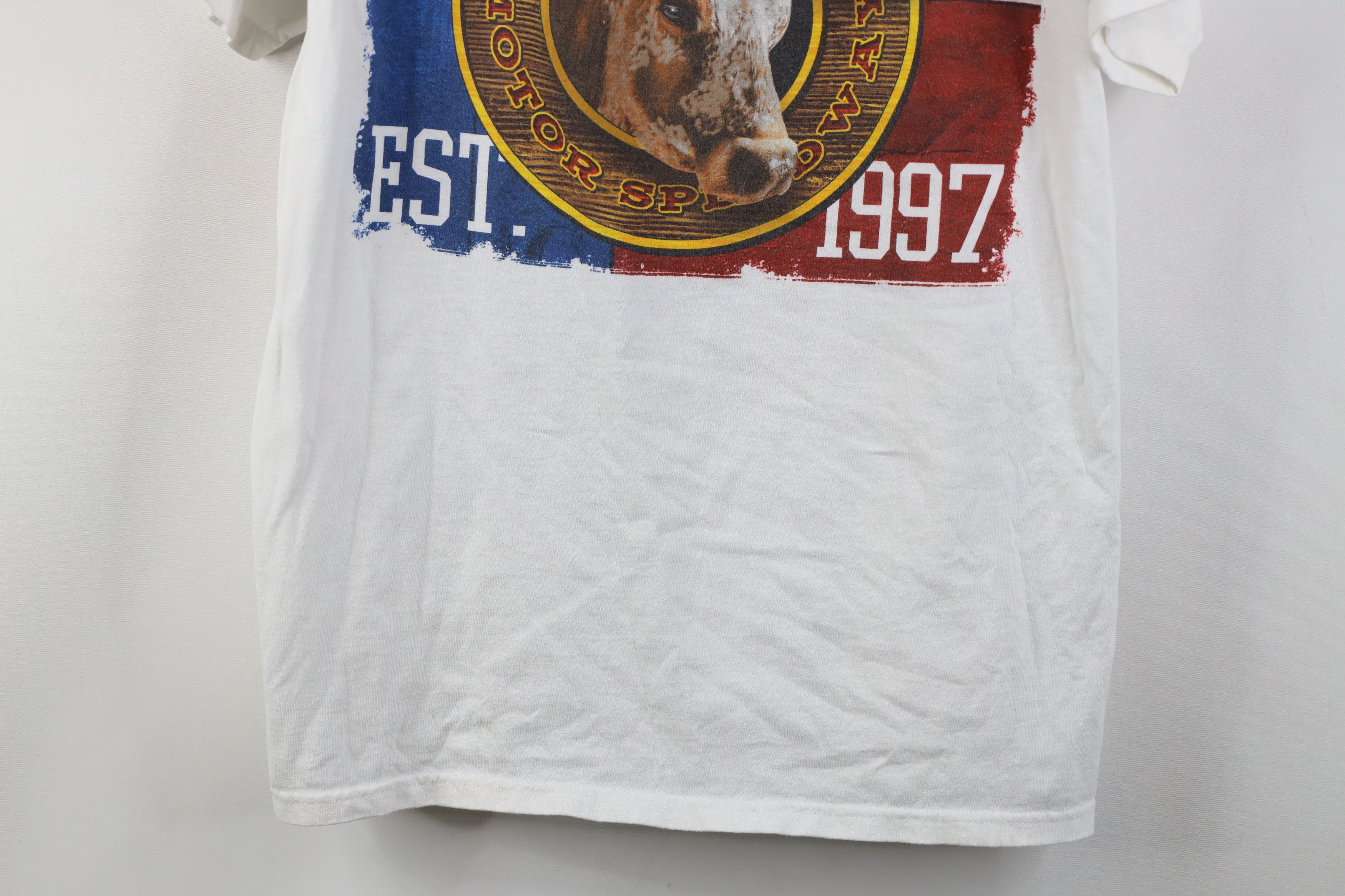 Vintage Vintage NASCAR All Over Print Texas Motor Speedway T-Shirt Size US L / EU 52-54 / 3 - 3 Thumbnail