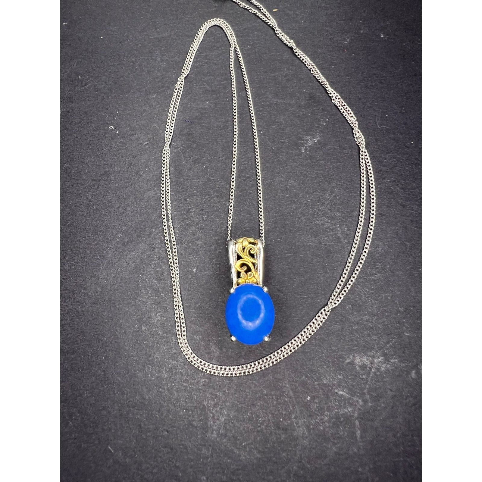 Other Ceruleite pendant sterling silver necklace Size ONE SIZE - 11 Thumbnail