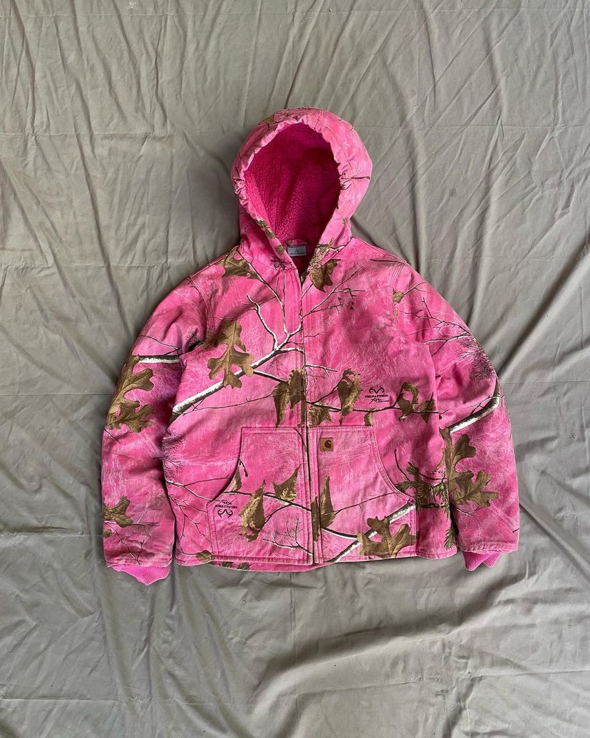 image of Carhartt Realtree Jacket in Pink, Men's (Size Small)