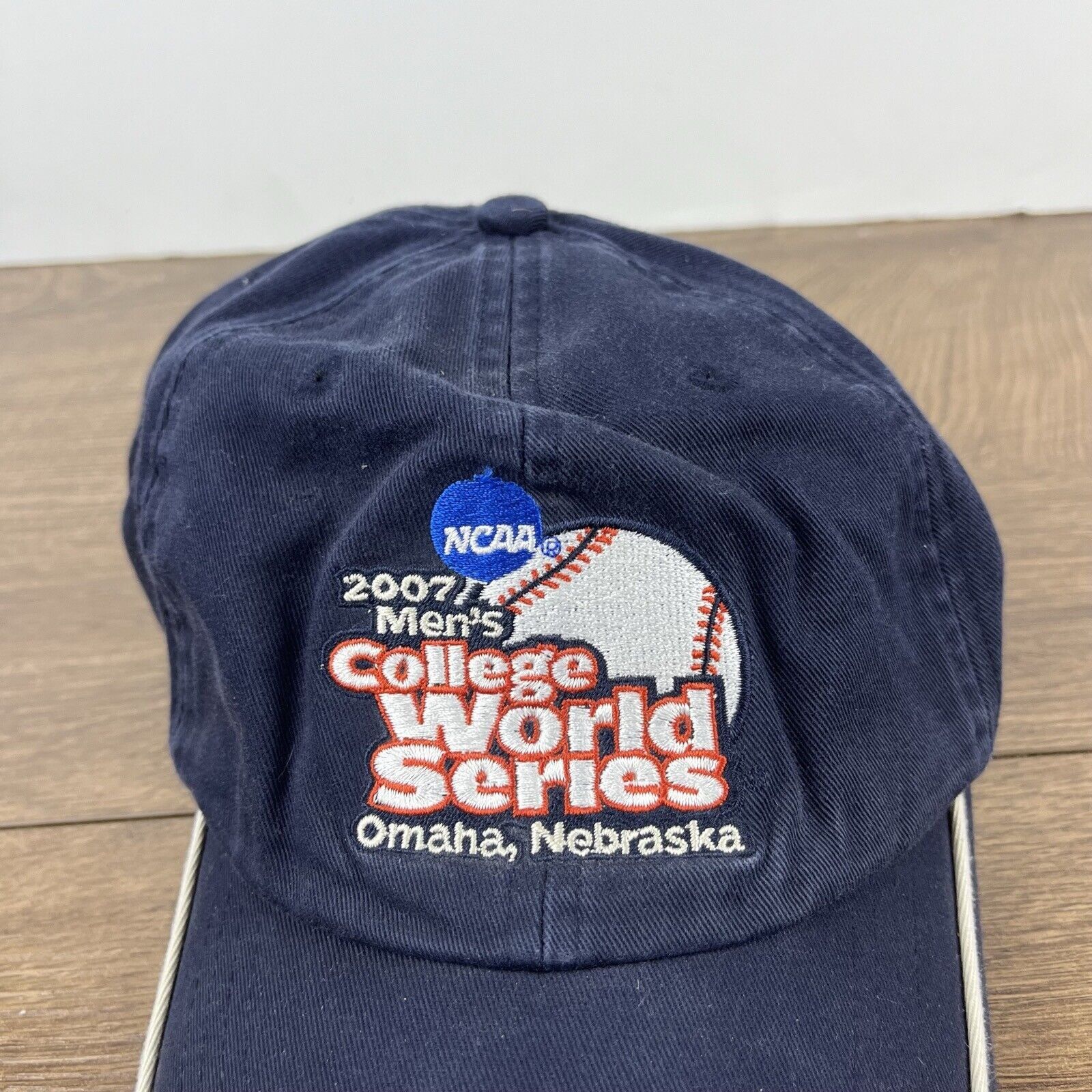 Other 2007 Mens College World Series Hat Blue Cap Adjustable Blue Size ONE SIZE - 8 Thumbnail