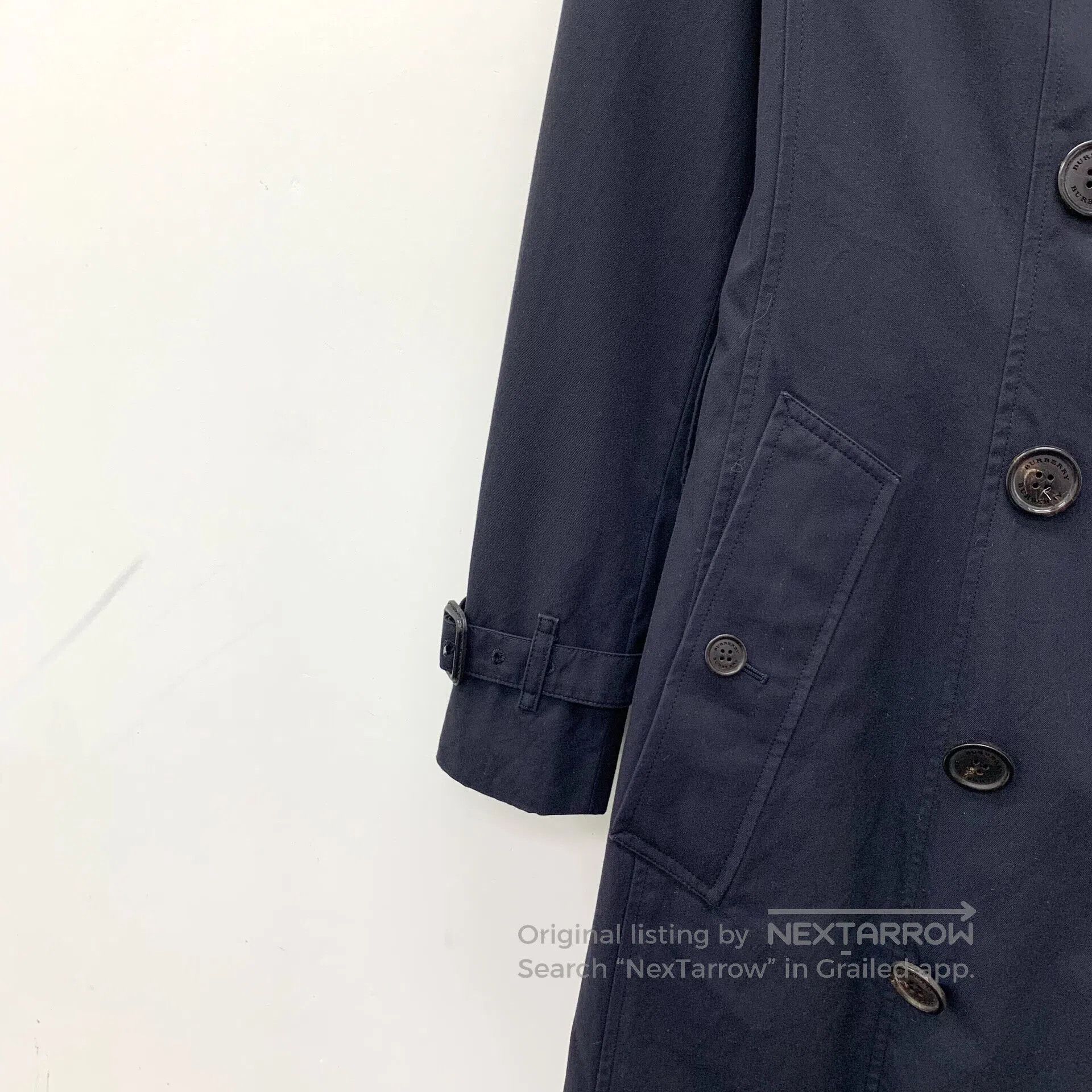Burberry Burberry Black Cotton Collar Double-breasted Long Sleeve B Size XS / US 0-2 / IT 36-38 - 4 Thumbnail