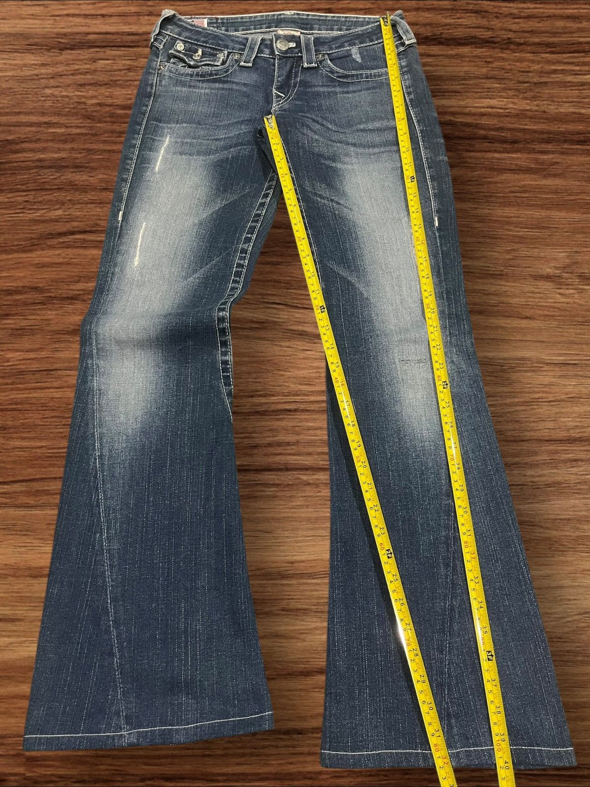 True Religion Vintage True Religion Joey Flare Style Distressed Jeans Size 27" / US 4 / IT 40 - 15 Thumbnail