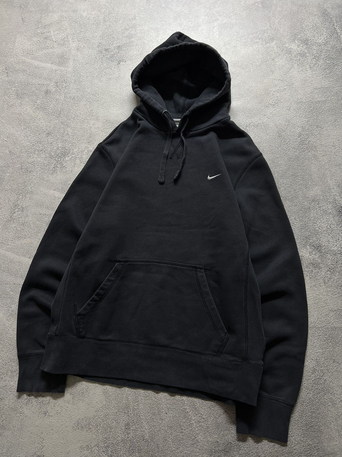 Nike × Vintage Vintage Y2k Nike 🖤 Mini Swoosh Hoodie 00’s Size US L / EU 52-54 / 3 - 3 Thumbnail