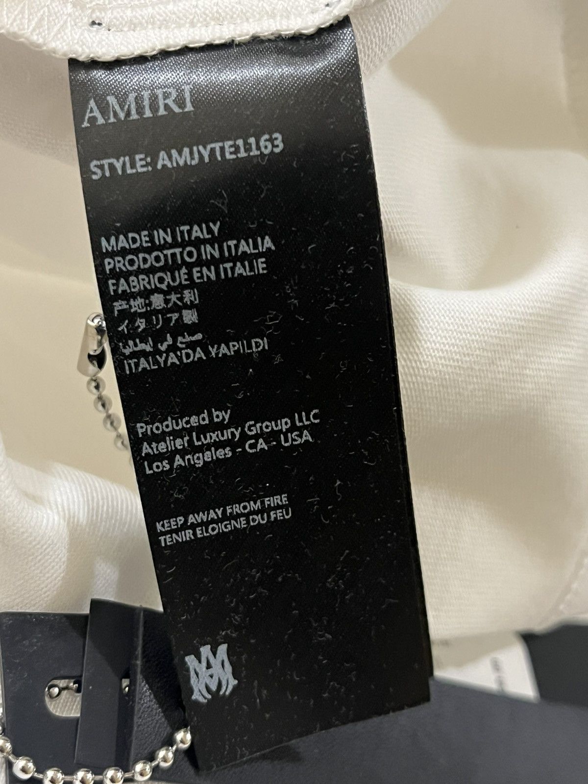 Amiri Amiri Crystal Hollywood Tee Sz L Size US L / EU 52-54 / 3 - 15 Thumbnail