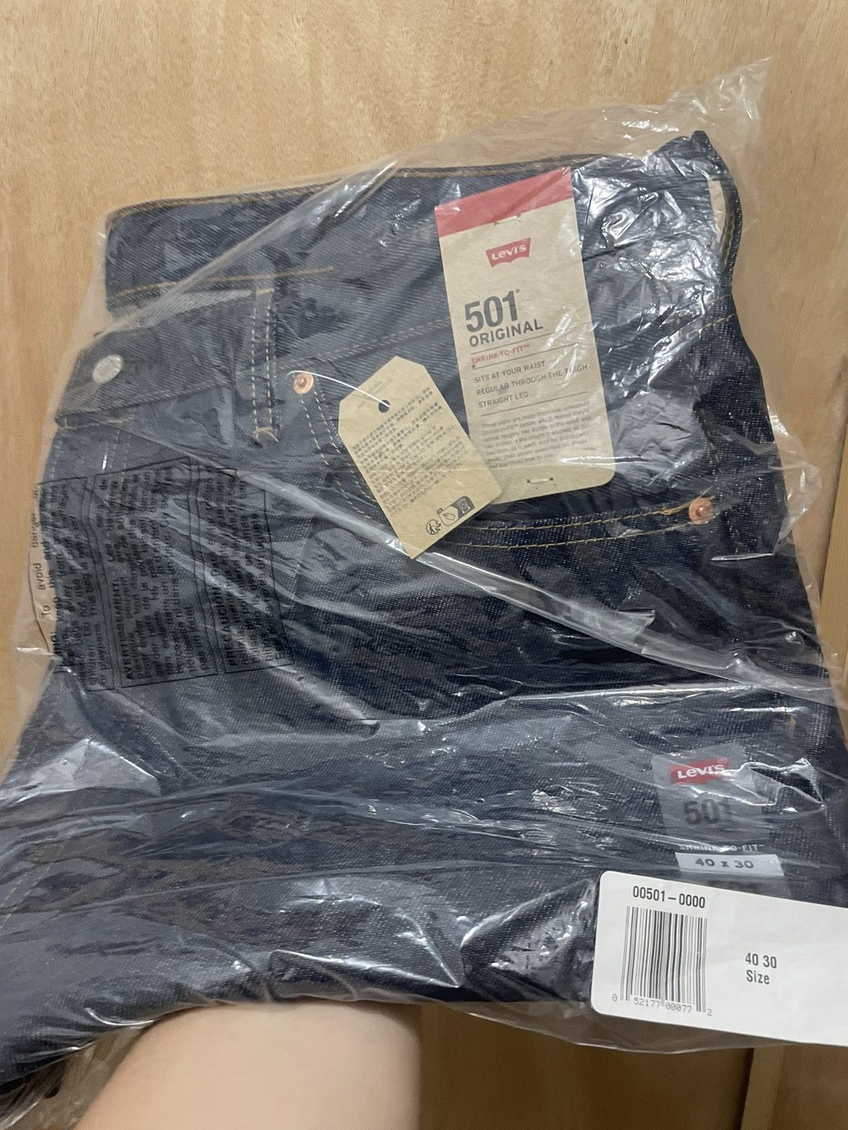 LEVIS 501 Original Shrink To Fit Jeans Men's Sz 40 X 30