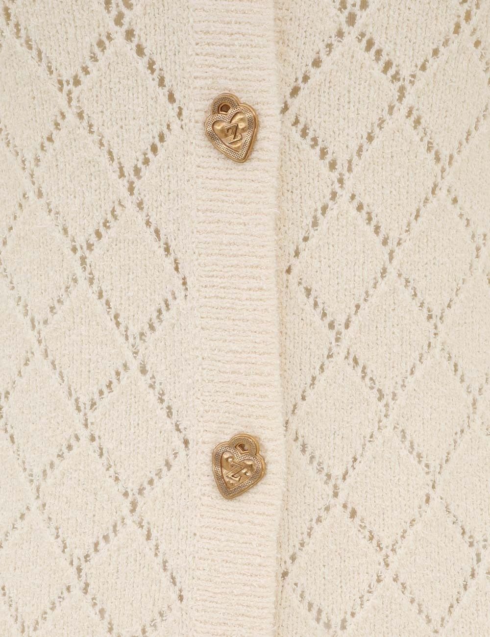 Zimmermann oc11z1025 Crush Pointelle Midi Dress in Cream Size S / US 4 / IT 40 - 6 Thumbnail