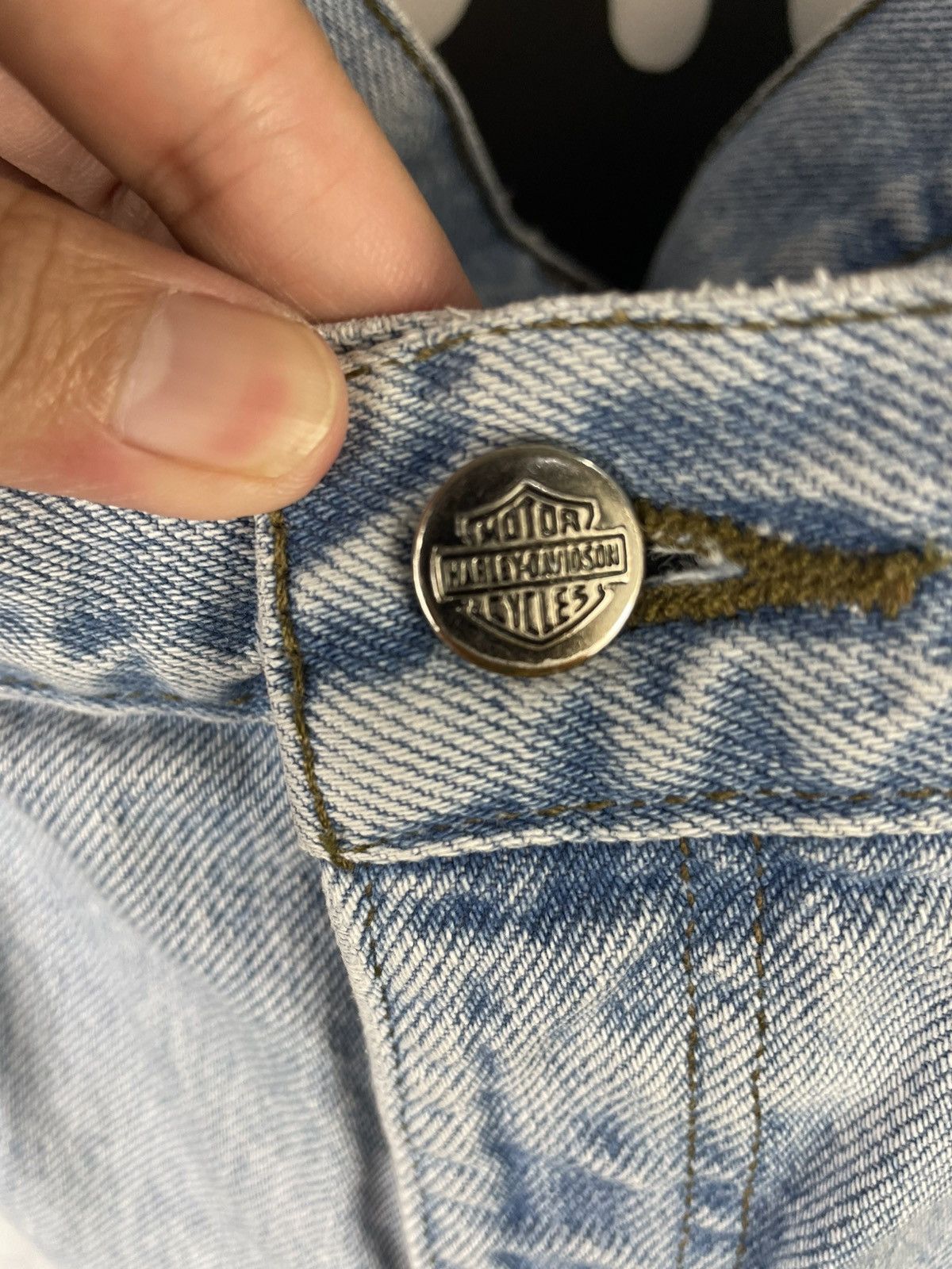 Harley Davidson × Vintage Vintage Harley Davidson Jeans Size US 38 / EU 54 - 4 Thumbnail