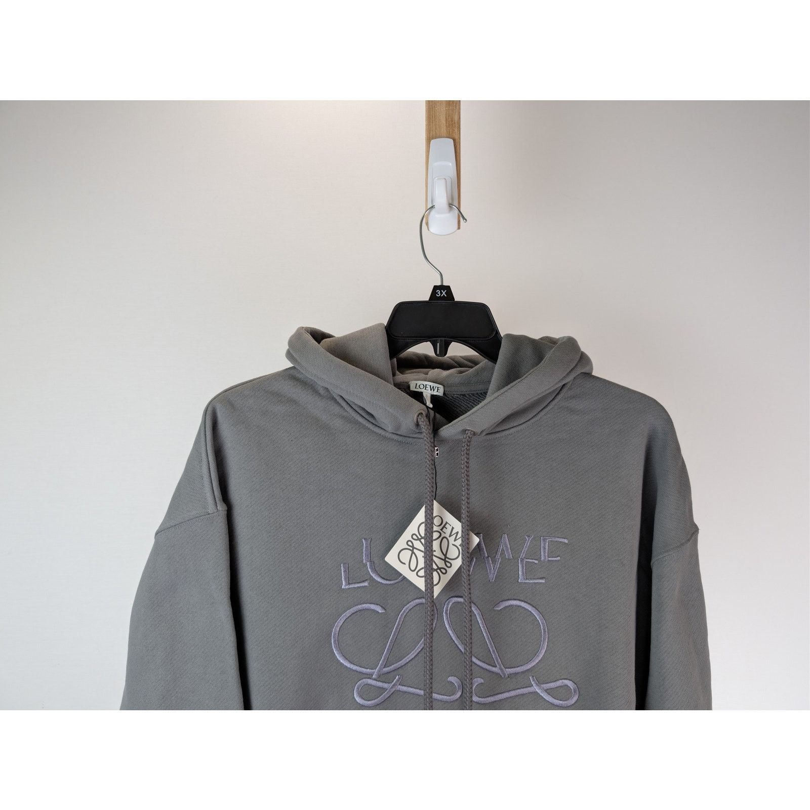 Loewe o1rshd1 Flepa Relaxed Fit Hoodie in Slate Grey Size US XL / EU 56 / 4 - 3 Thumbnail