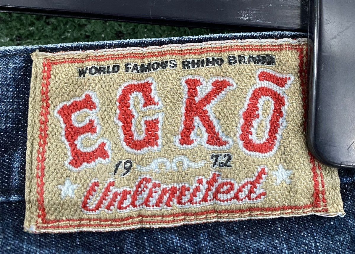 Ecko Unltd. Rare Ecko Unltd Dugout Logo Deep Pocket Baggy Jeans Sz 35 Size US 35 - 8 Thumbnail