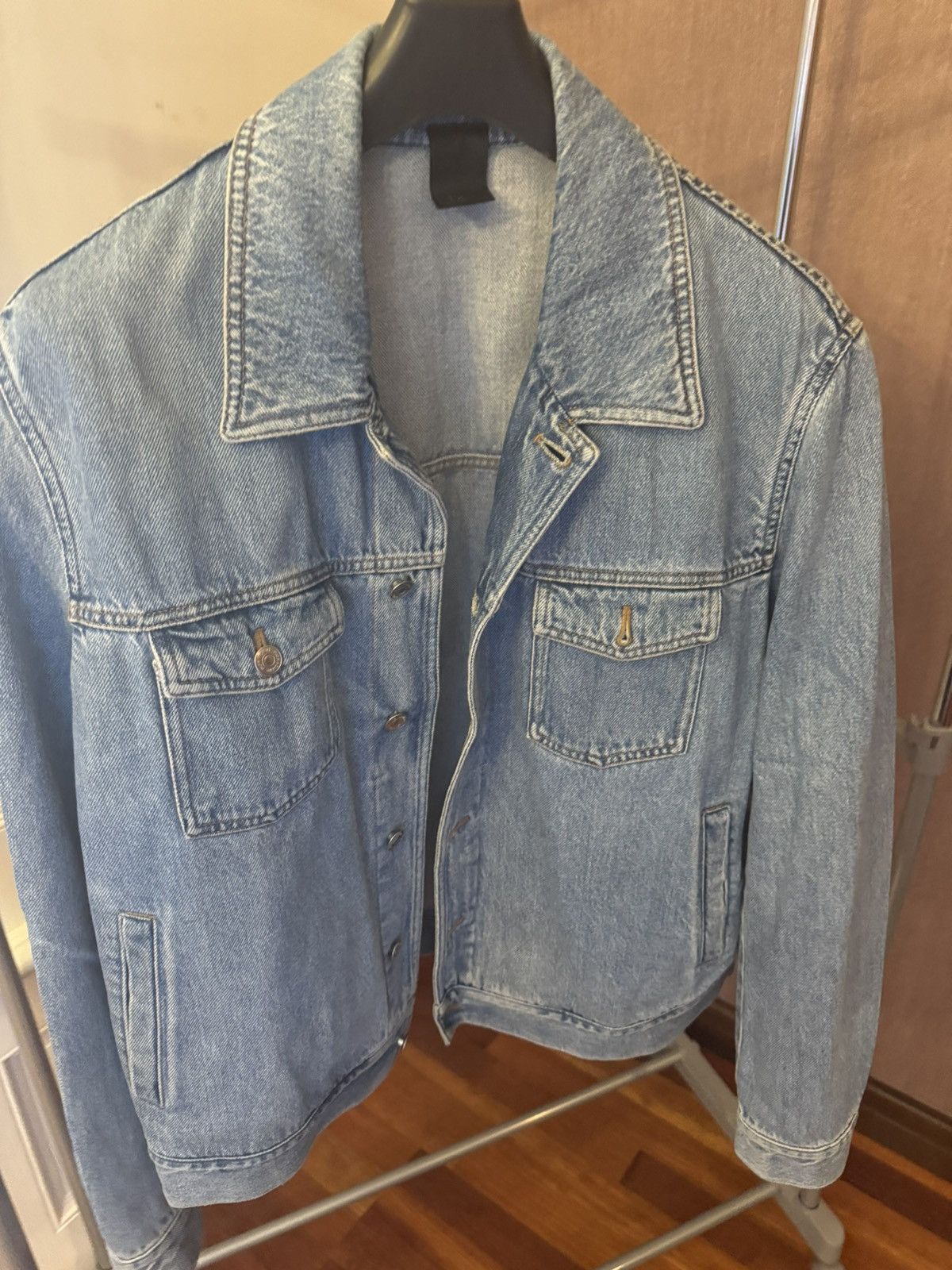 image of Dior Classic Denim Jacket in Blue, Men's (Size XL)