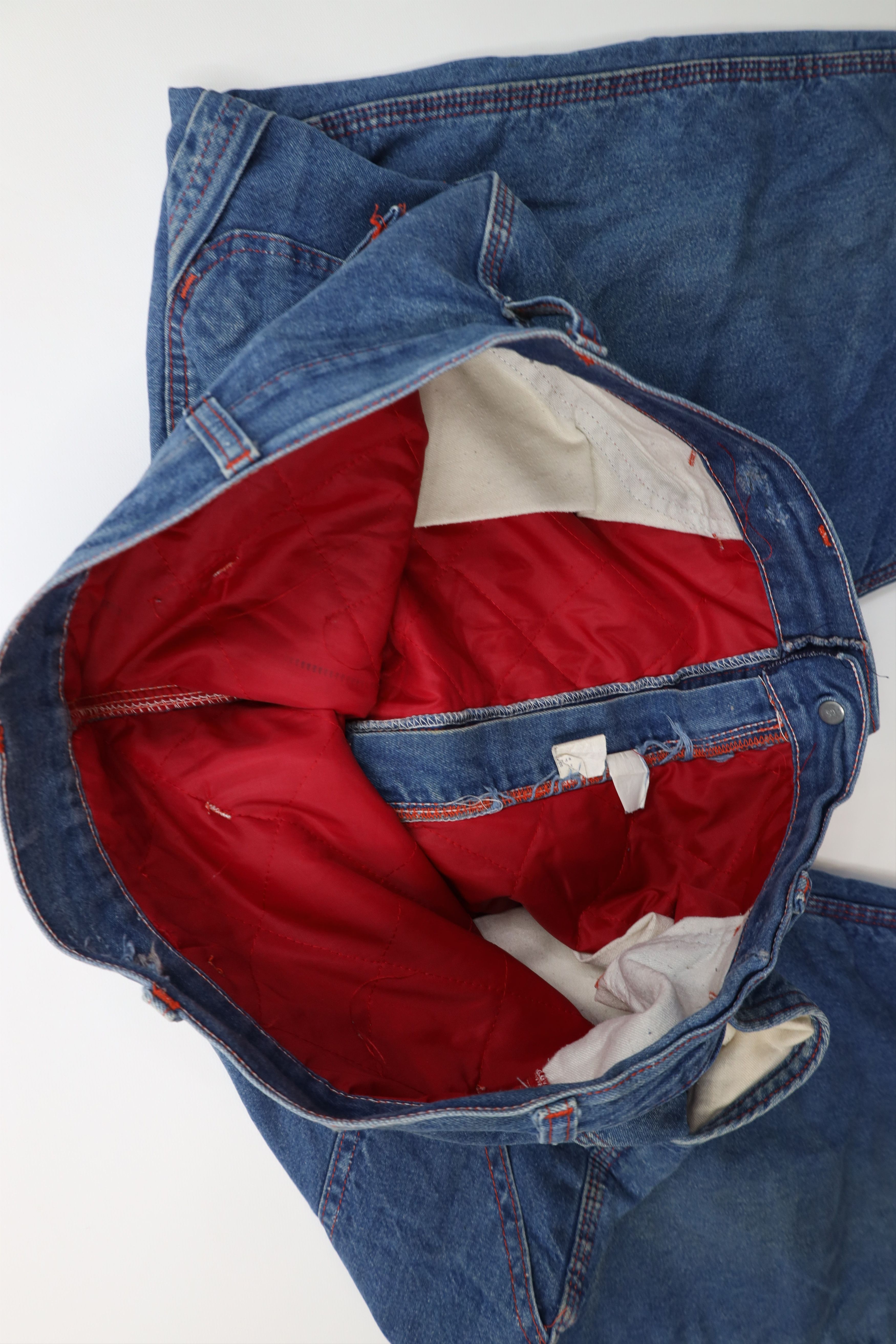 Vintage Vintage 70s Streetwear Lined Wide Leg Dungaree Jeans USA Size US 38 / EU 54 - 10 Thumbnail