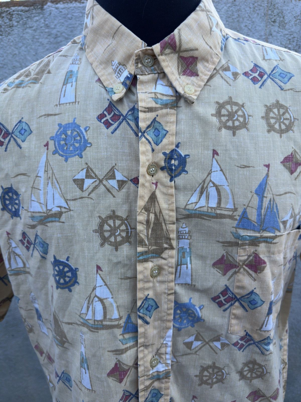 Reyn Spooner Reyn Spooner Classic Fit Yellow Men's XL Hawaiian Print Size US XL / EU 56 / 4 - 3 Thumbnail