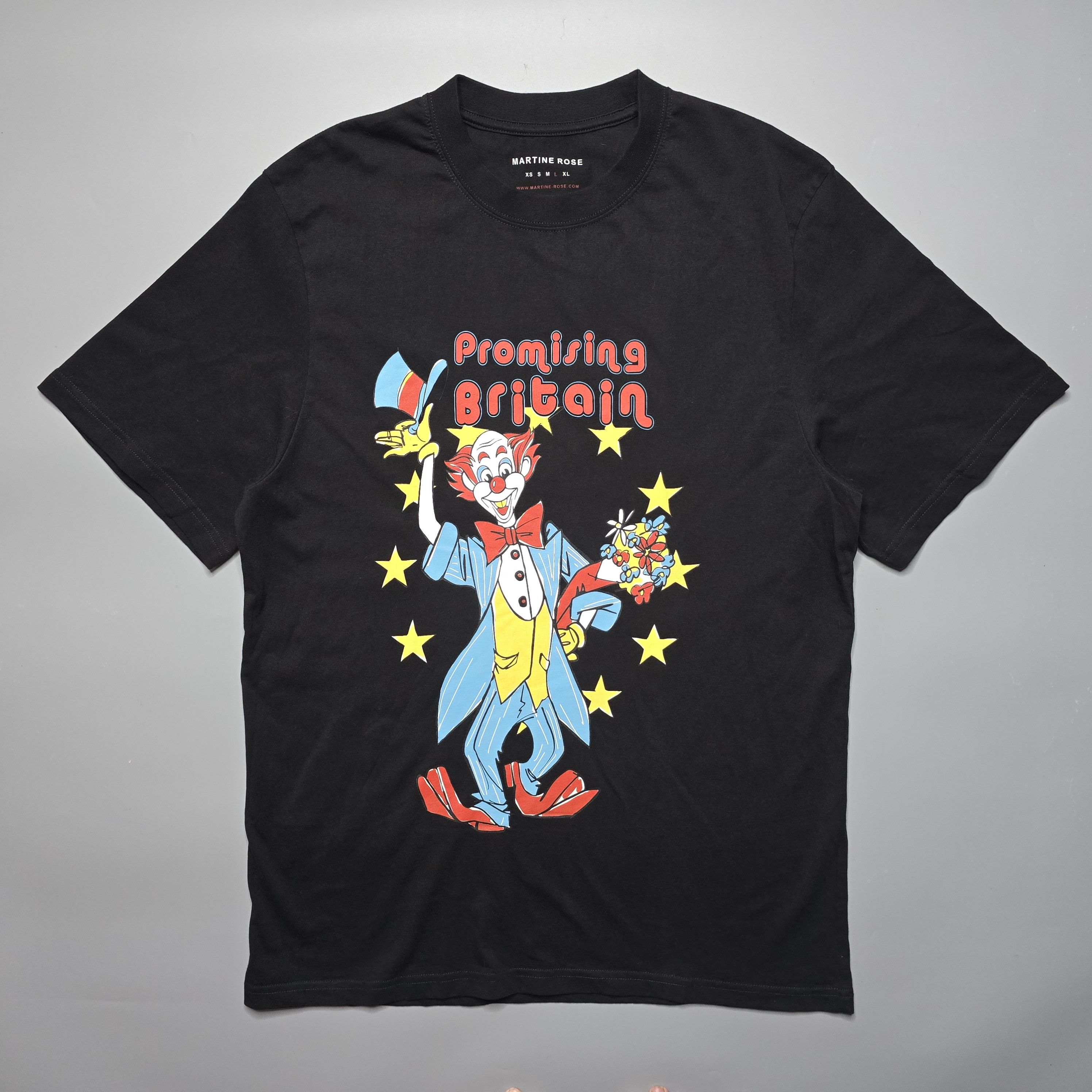 Martine Rose Martin Rose - Promising Britain Clown Art Print T-Shirt Size US L / EU 52-54 / 3 - 1 Thumbnail
