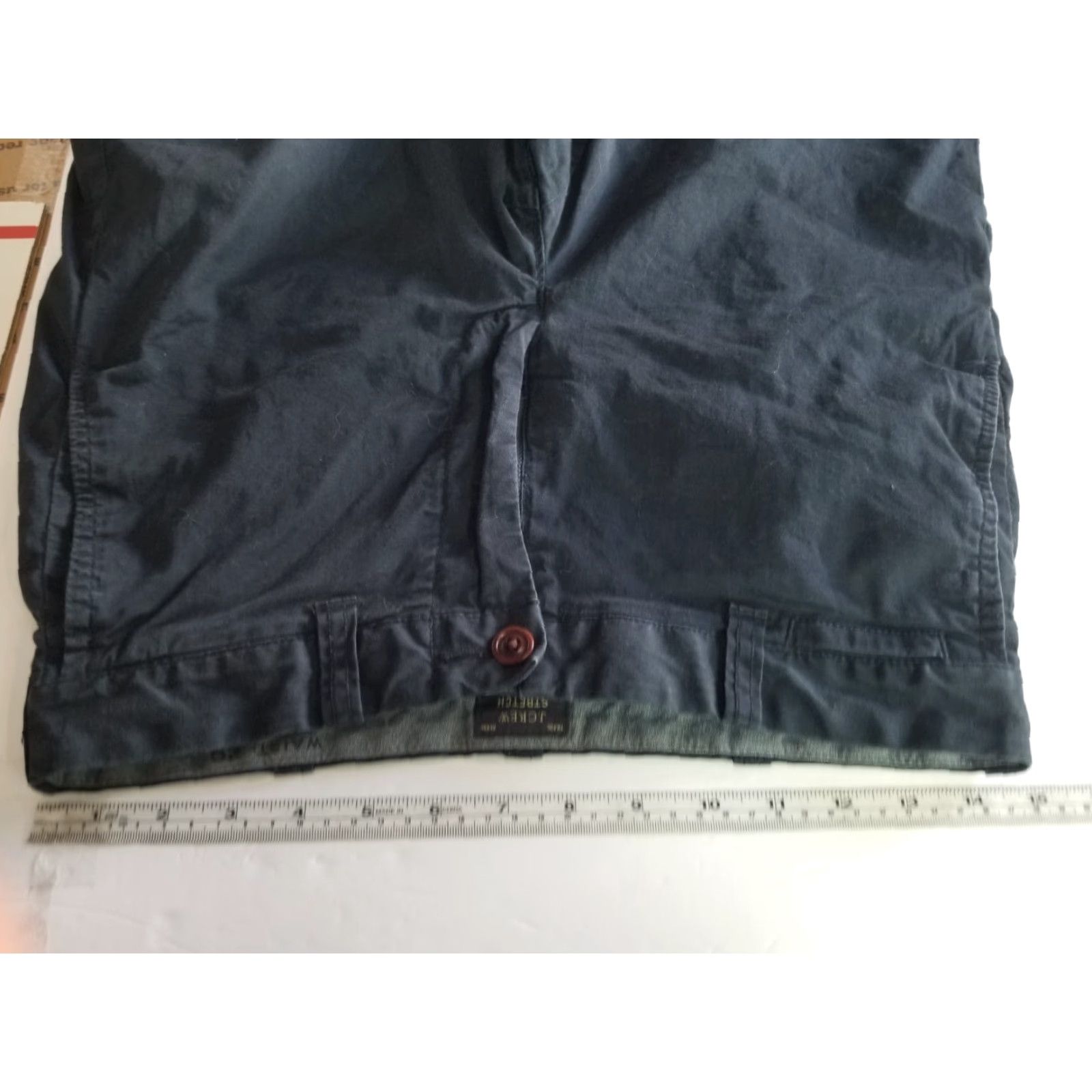 J.Crew J. Crew Stretch Chino Casual Shorts Mens Size 29 Gray Blue Gray Regular Chino Casual Men 29 Stretch Size US 29 - 3 Thumbnail