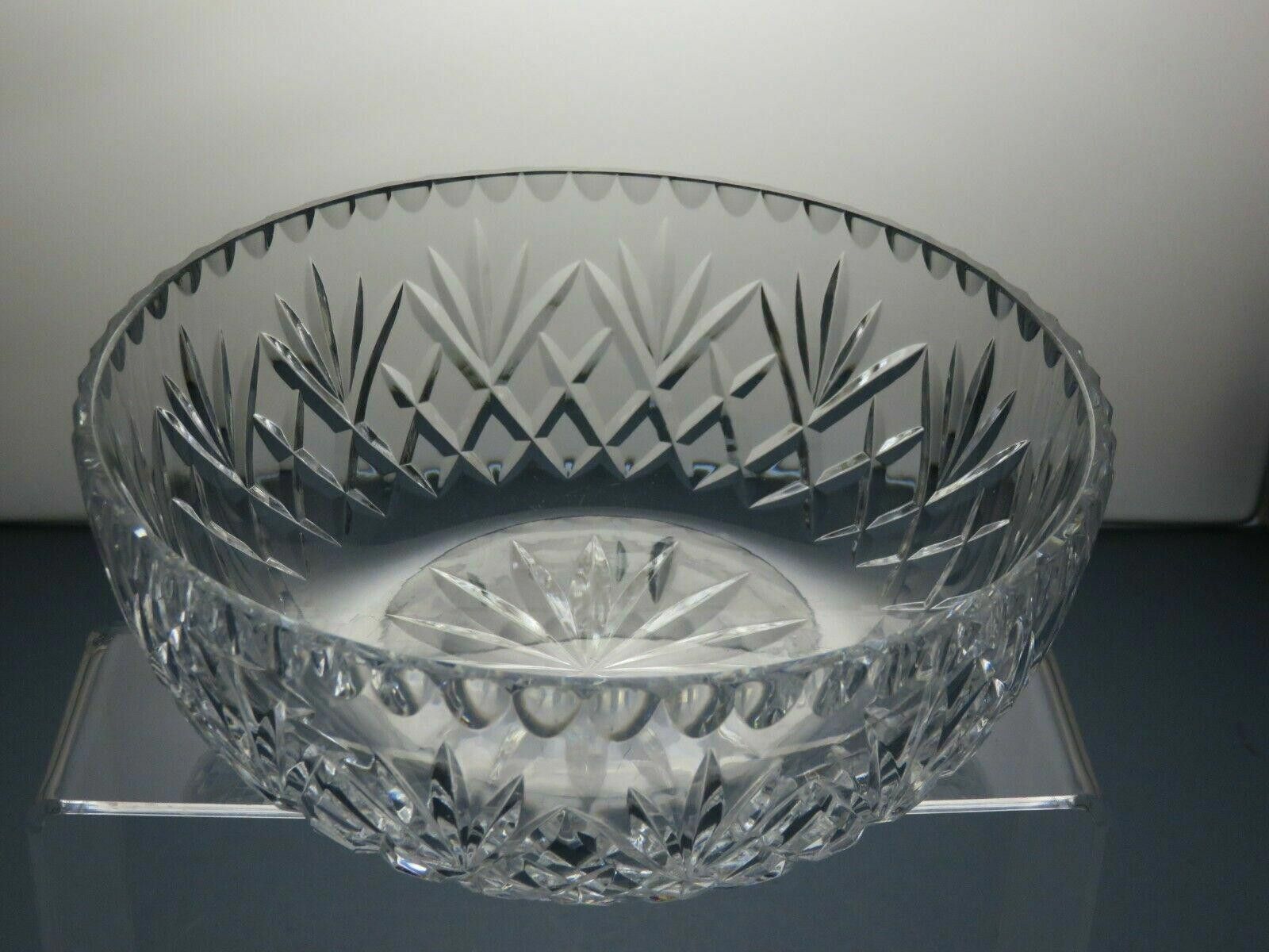 The Unbranded Brand Cut Glass Crystal Fruit Salad Serving Bowl 3 1/8" - 11B Size ONE SIZE - 4 Thumbnail
