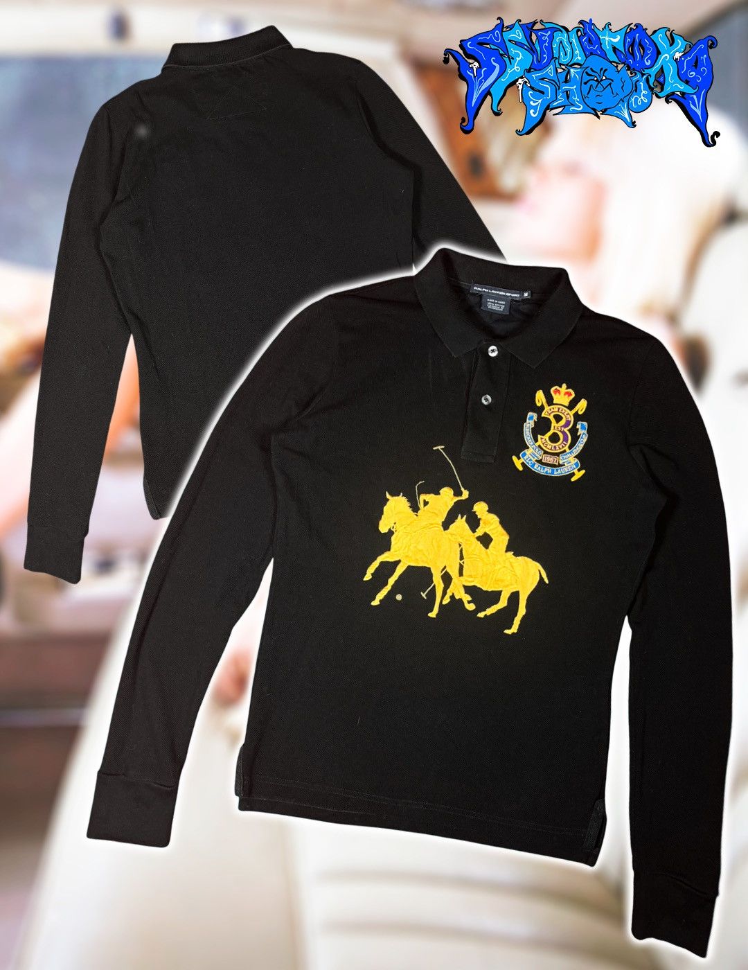 Ralph Lauren Vintage Y2K Streetwear Challenge Cup Ralph Lauren Longsleeve Size M / US 6-8 / IT 42-44 - 1 Thumbnail