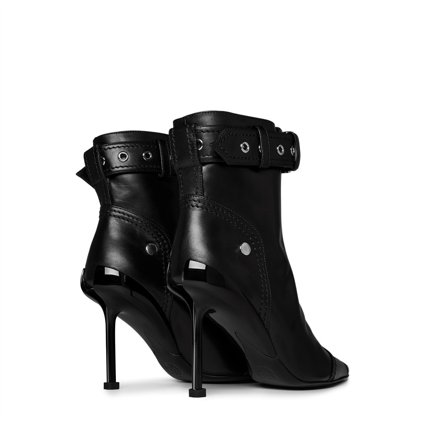 Alexander McQueen o1y0225 Ankle Boots in Black Size US 8.5 / IT 38.5 - 5 Thumbnail