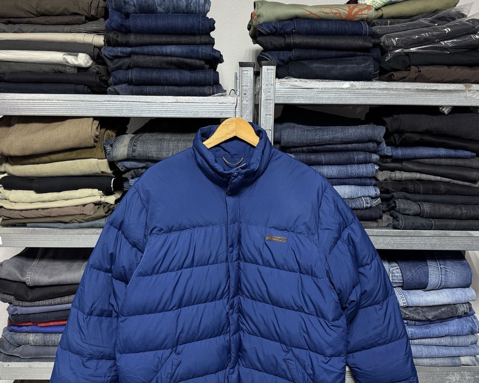 Merrell Merrell Down Puffer Outdoor Navy Blue Jacket Size US L / EU 52-54 / 3 - 2 Thumbnail