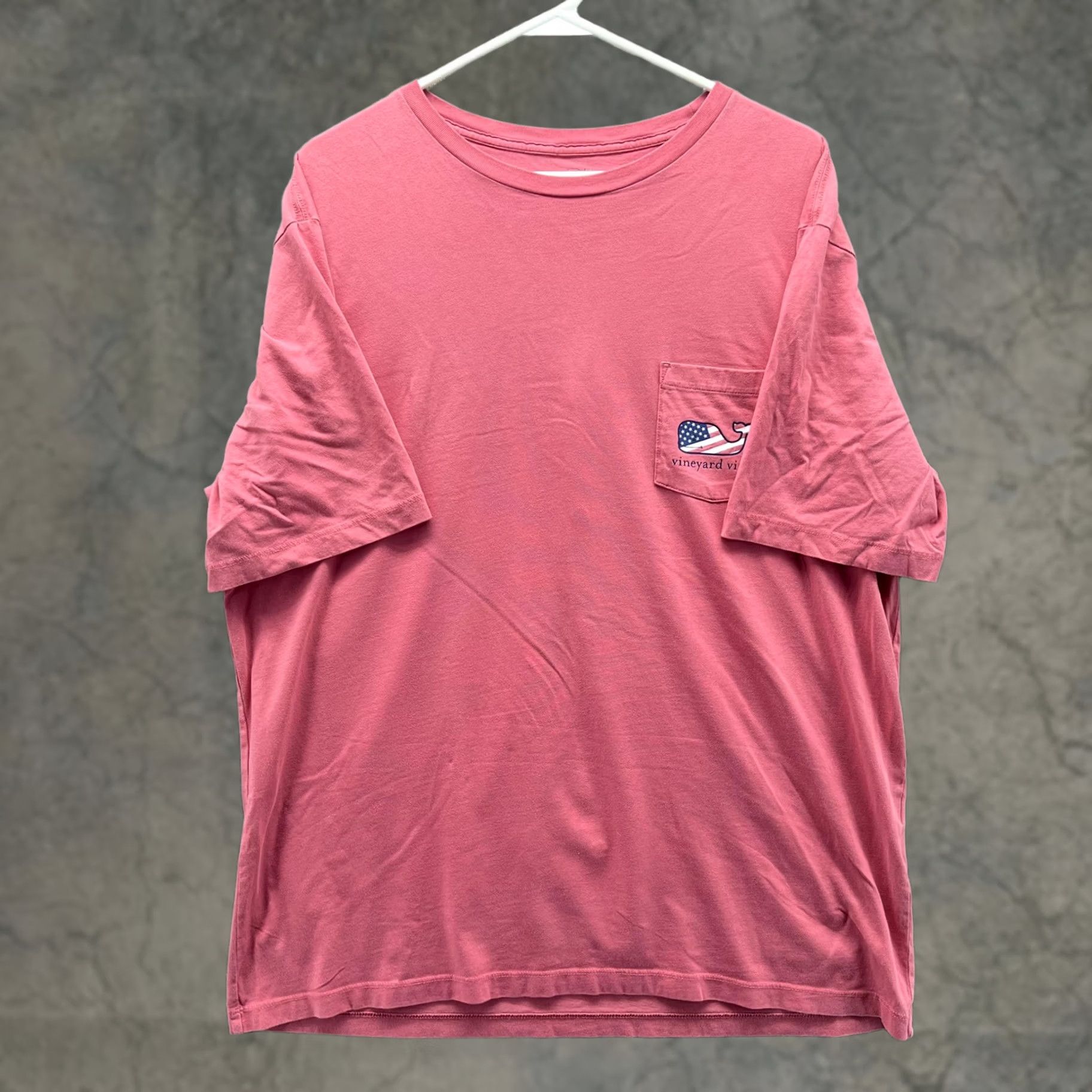 Vineyard Vines Vineyard Vines Shirt Mens L Pink American Flag Whale Pocket Tee Tagless Crew Neck Short Sleeve T-Shirt Size US L / EU 52-54 / 3 - 1 Thumbnail