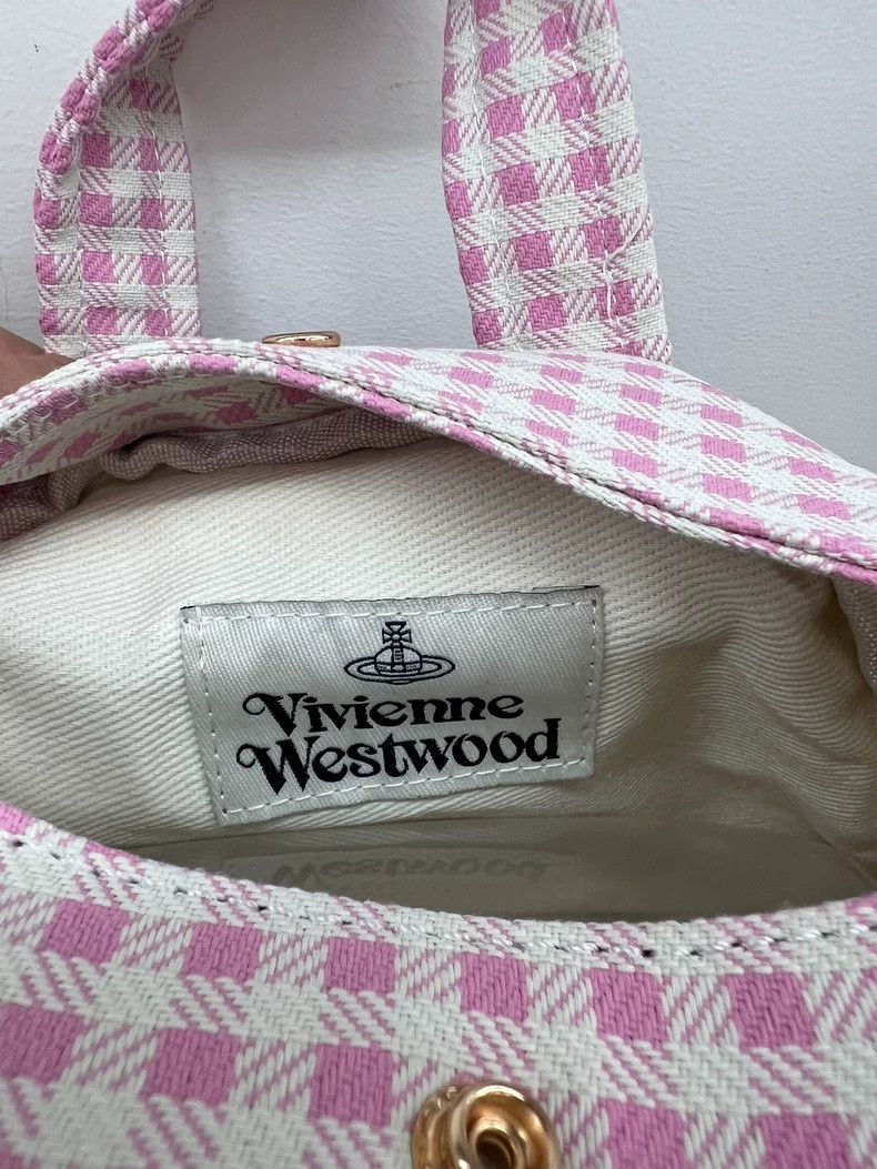 Vivienne Westwood Vivienne Westwood size os Pink checkered bowling bag Size ONE SIZE - 9 Thumbnail