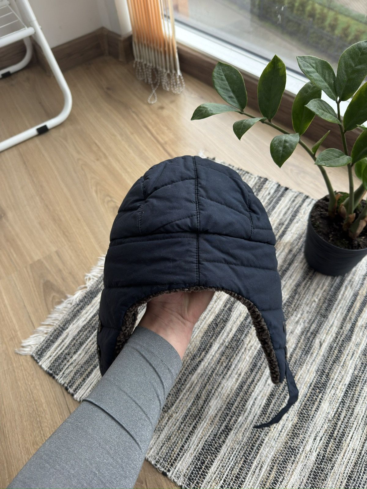 Barbour Vintage Barbour Trapper Fleece Blue Winter Hat Size M Men Size ONE SIZE - 6 Thumbnail