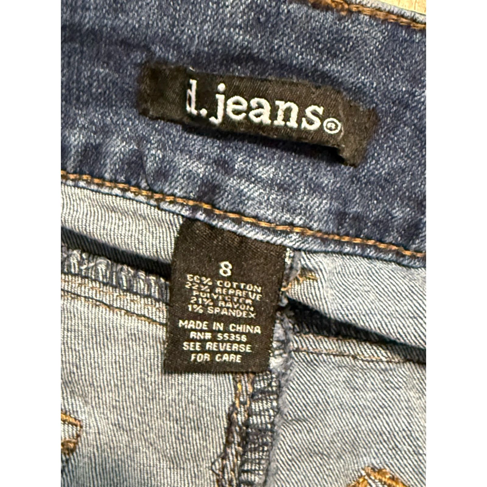 Denime D. Jeans Women's Jeans Blue Denim Skinny Legs Mid Rise Dark Wash Size 8 Size 30" / US 8 / IT 44 - 5 Thumbnail