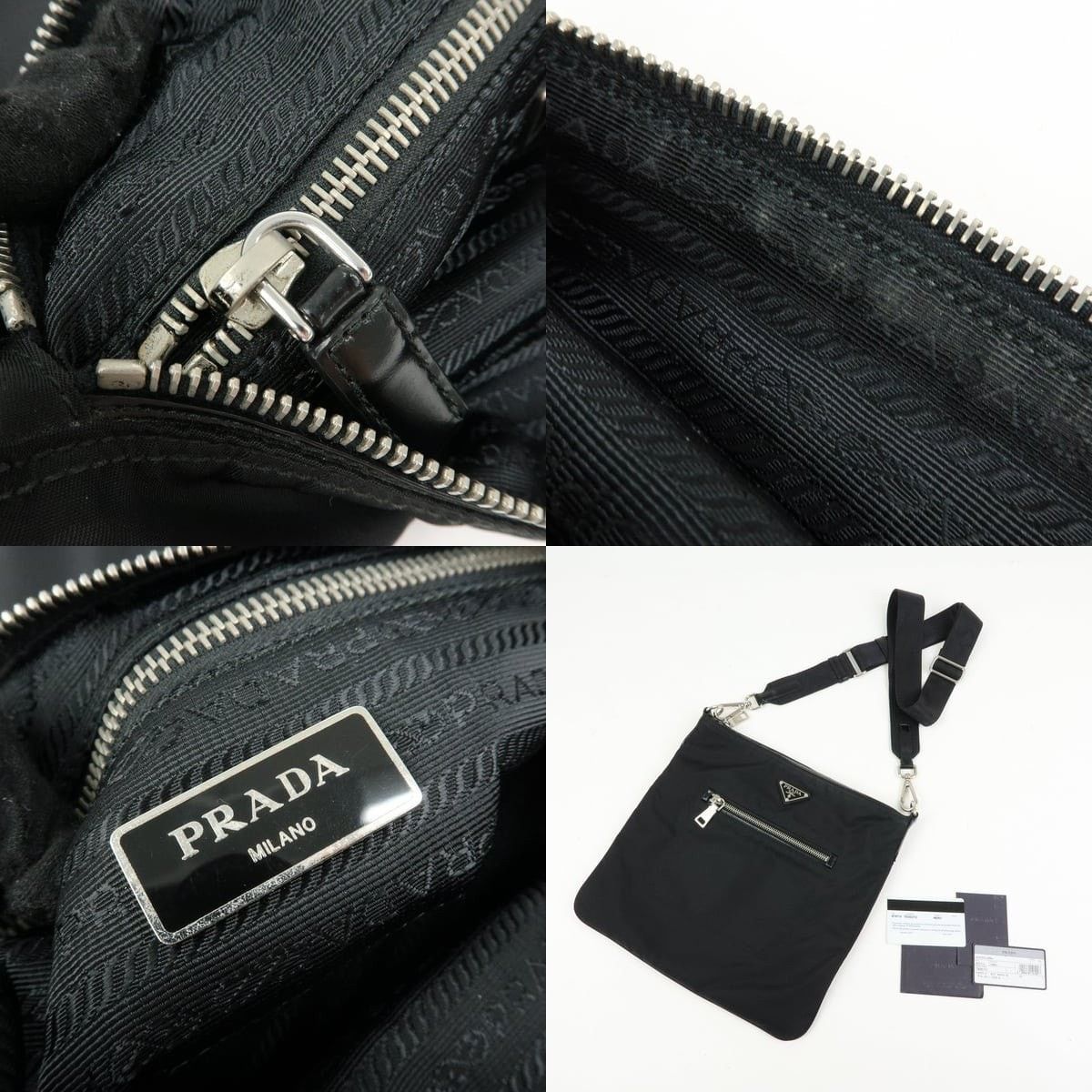 Prada Prada Triangle Logo Nylon Crossbody Bag Black Size ONE SIZE - 7 Thumbnail